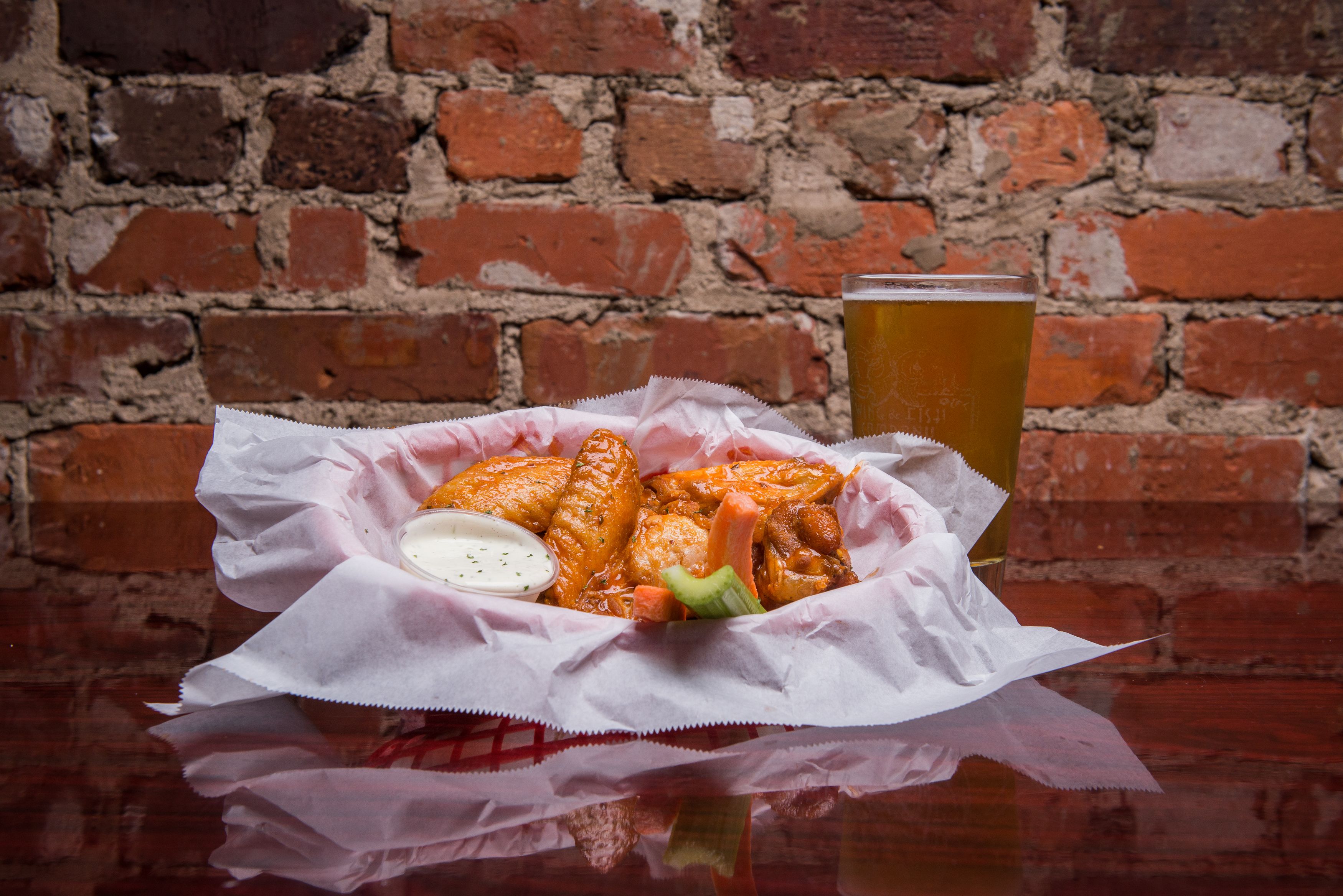wings and drinks