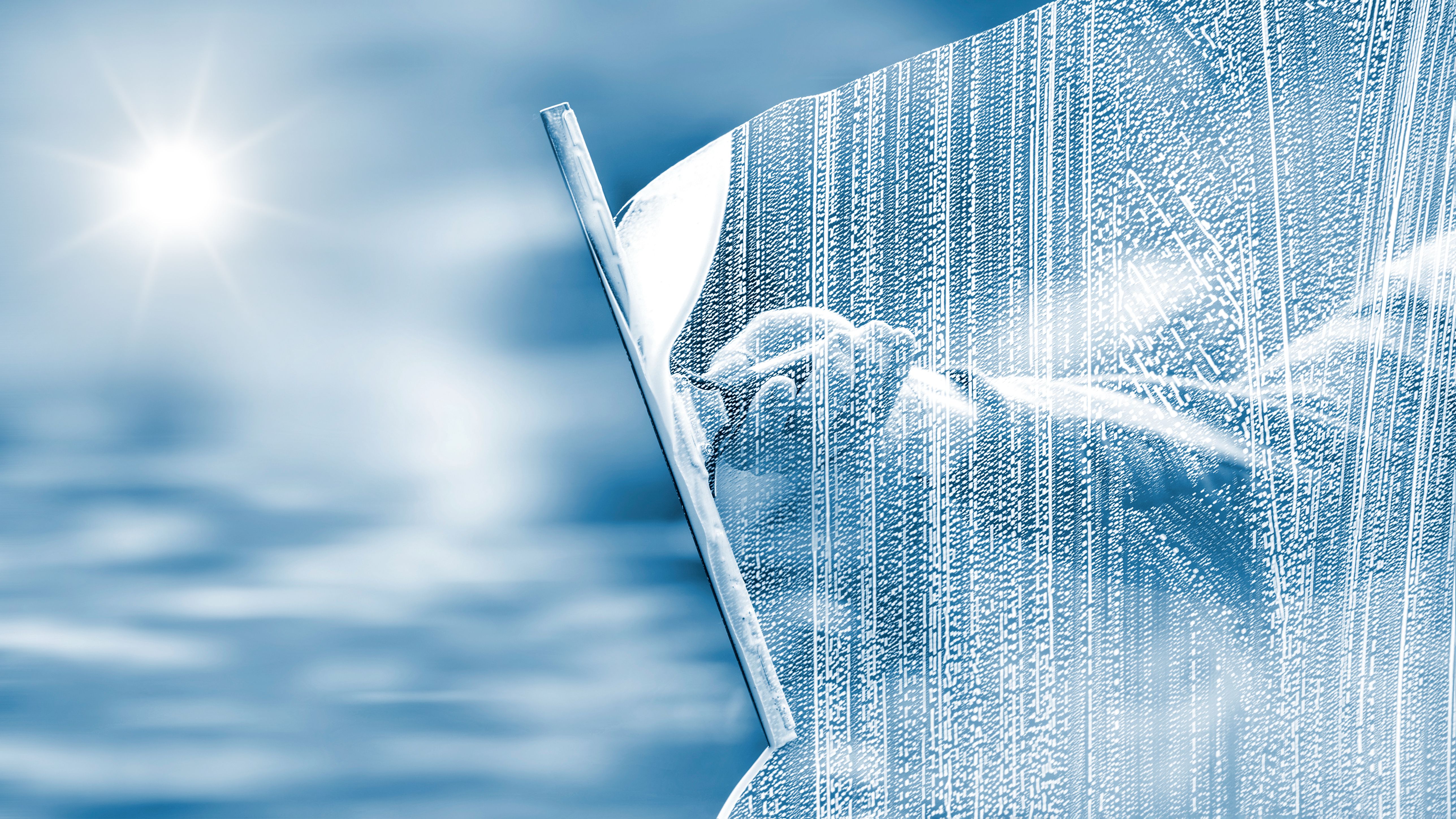 winter window cleaning