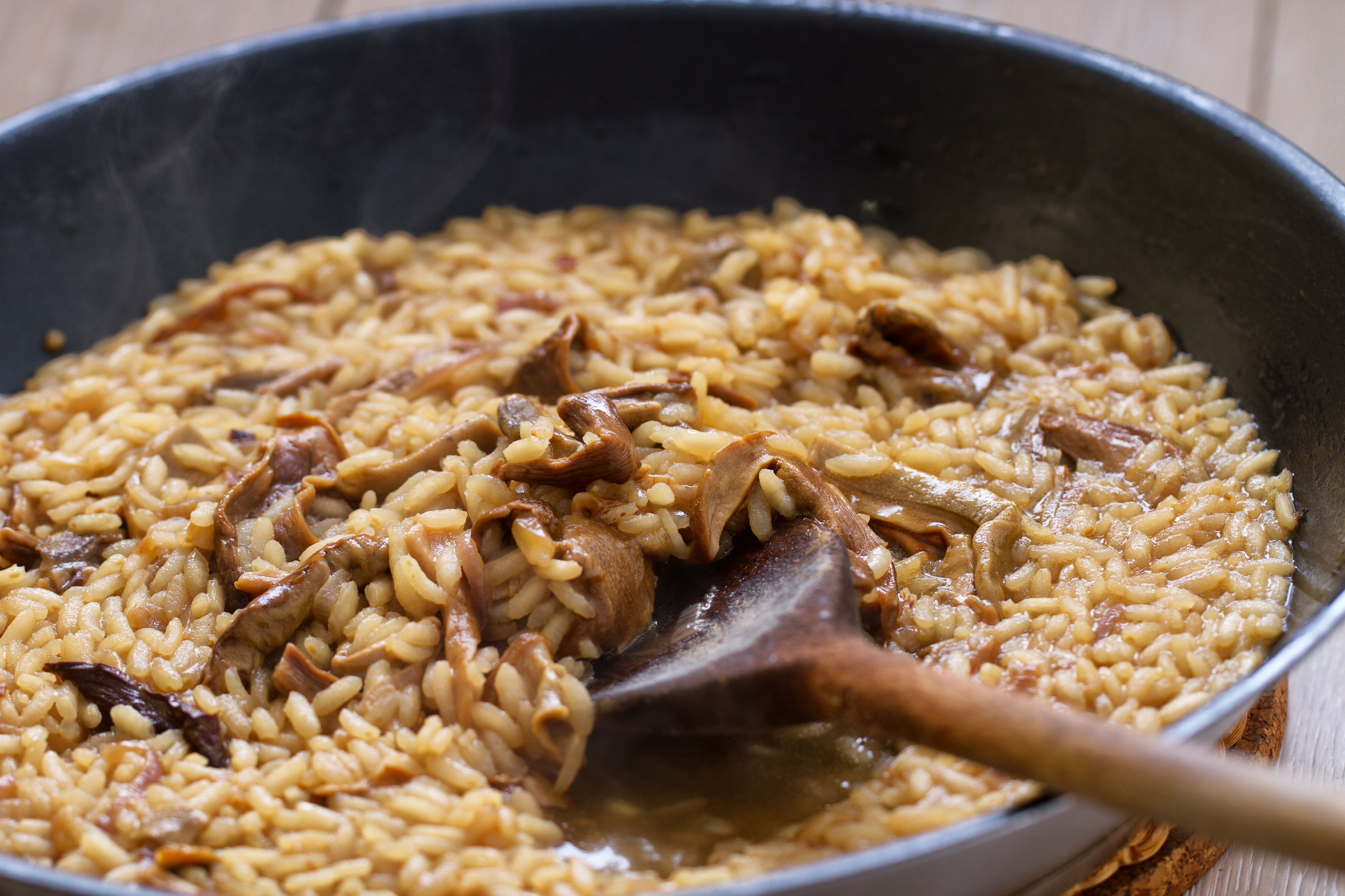 mushroom risotto
