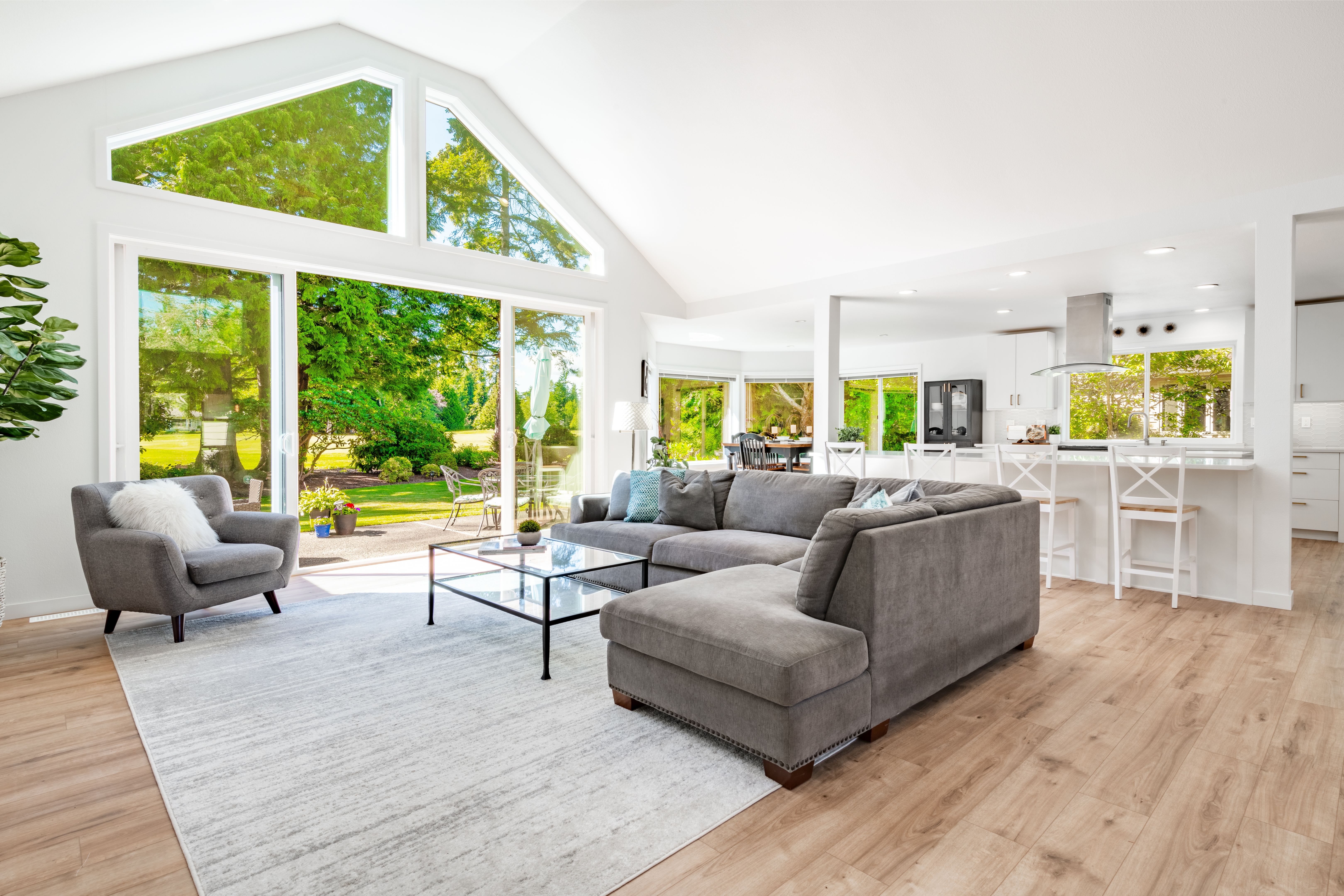 open concept living room