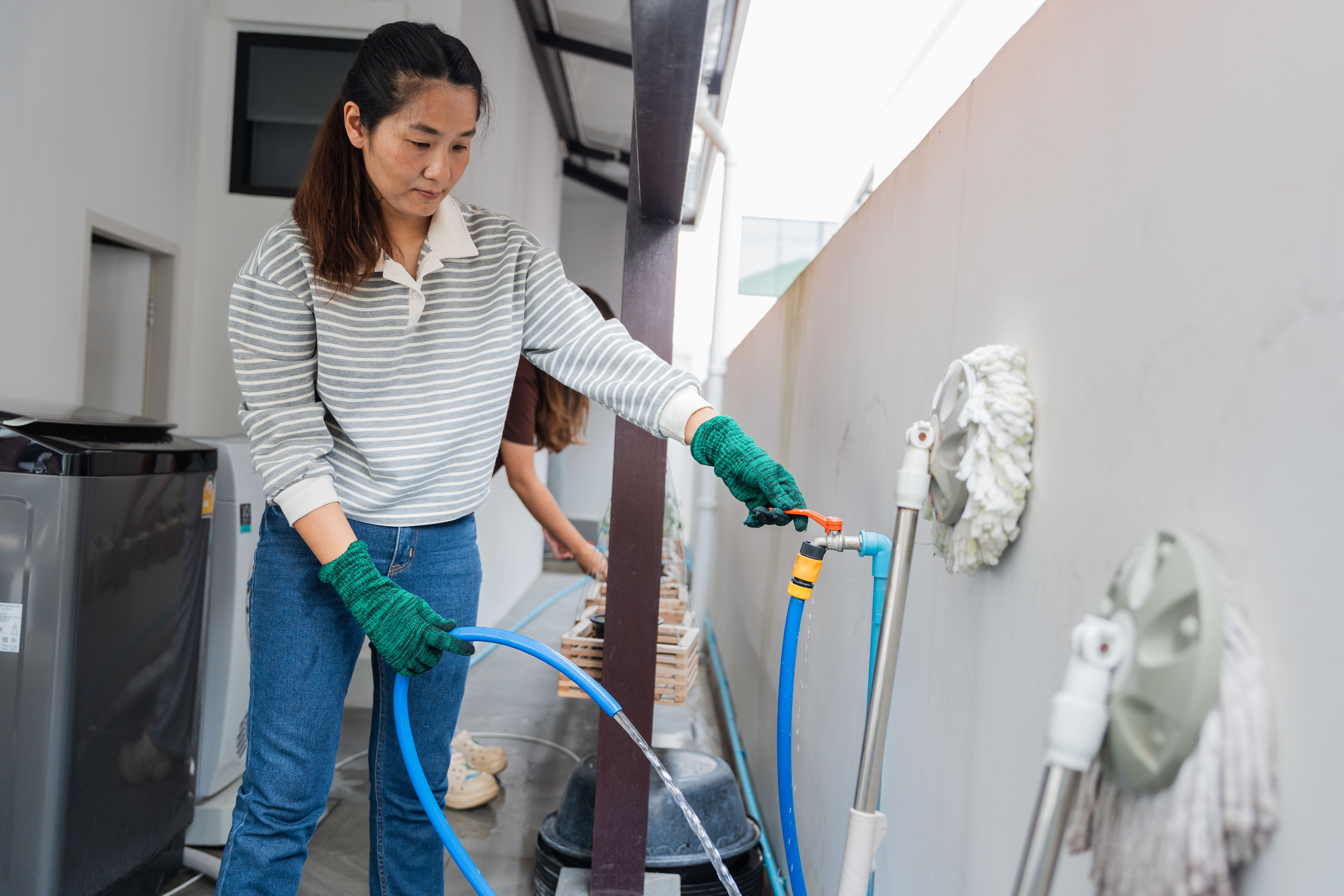 green cleaning routine