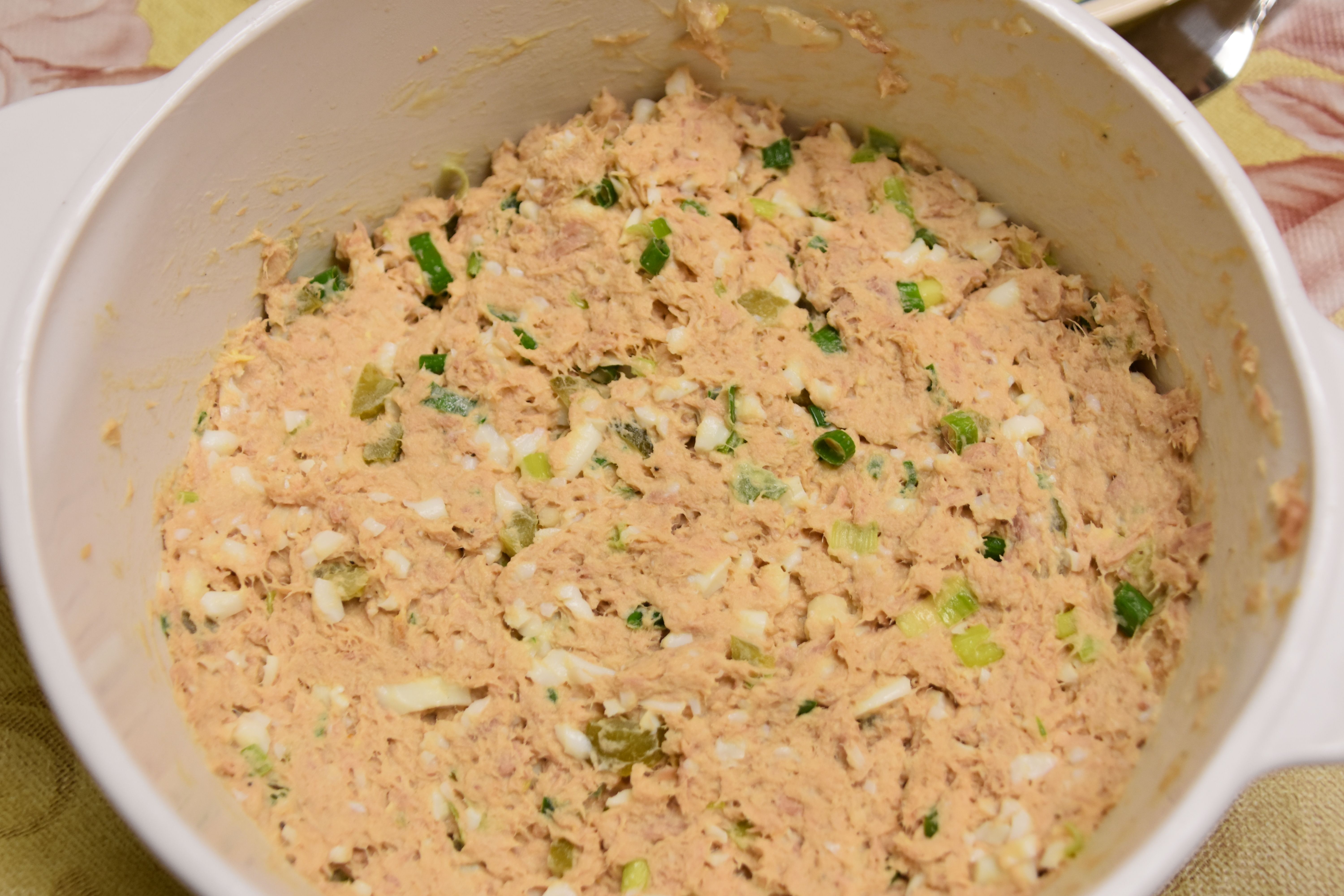 tuna salad makings