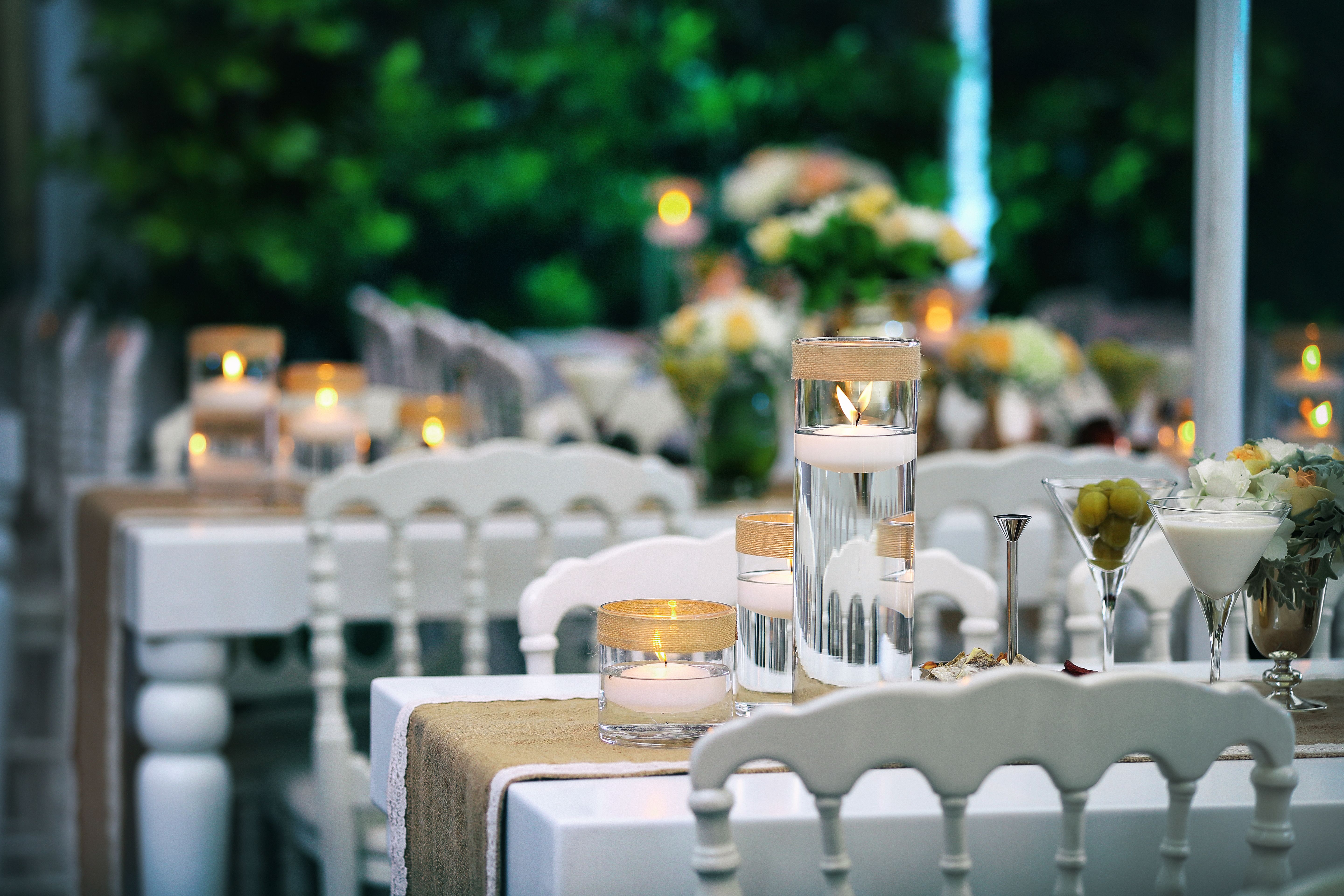 Luxury wedding decor table