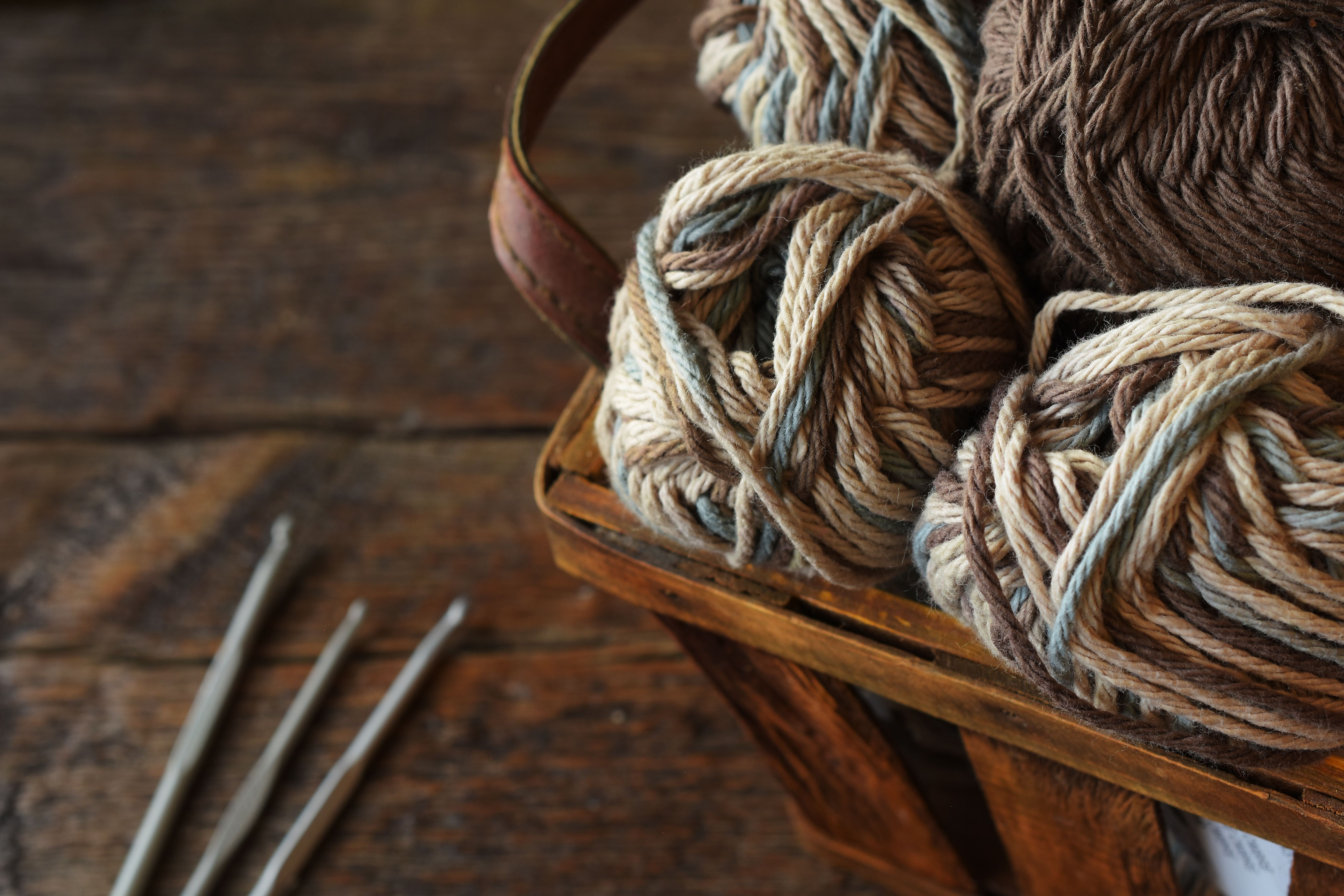 wooden knitting