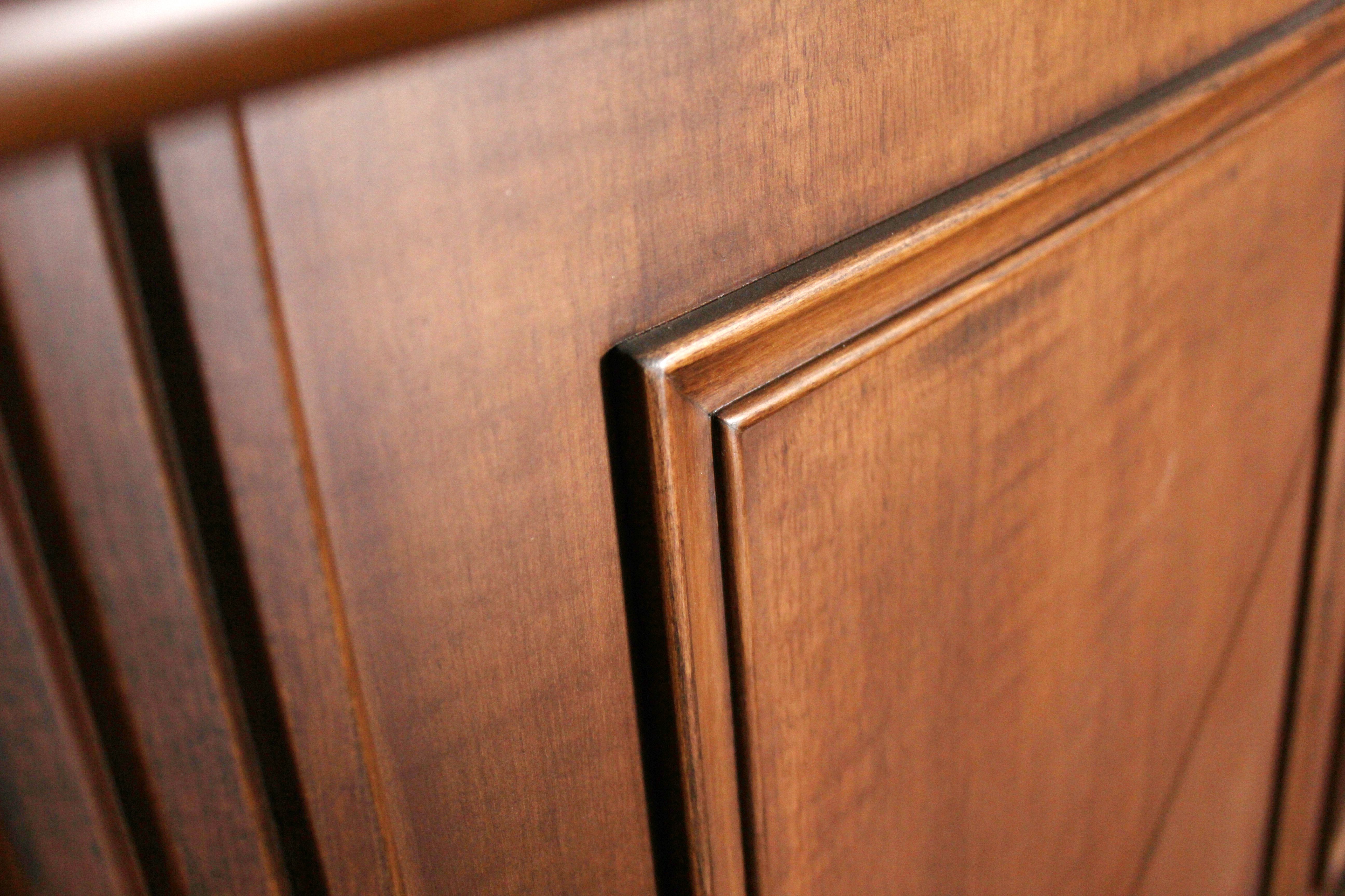 wood cabinet detail
