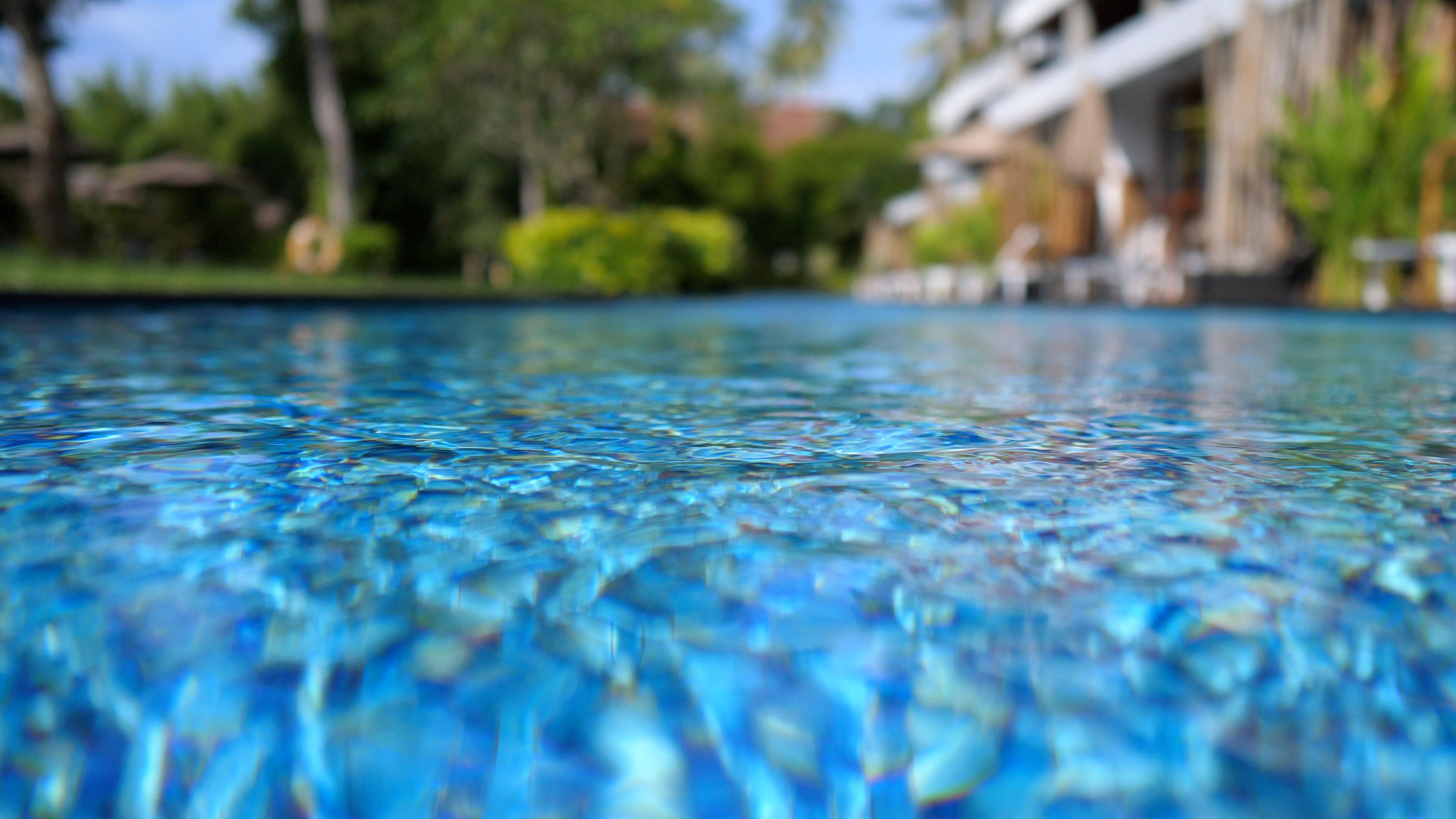 sparkling clean pool