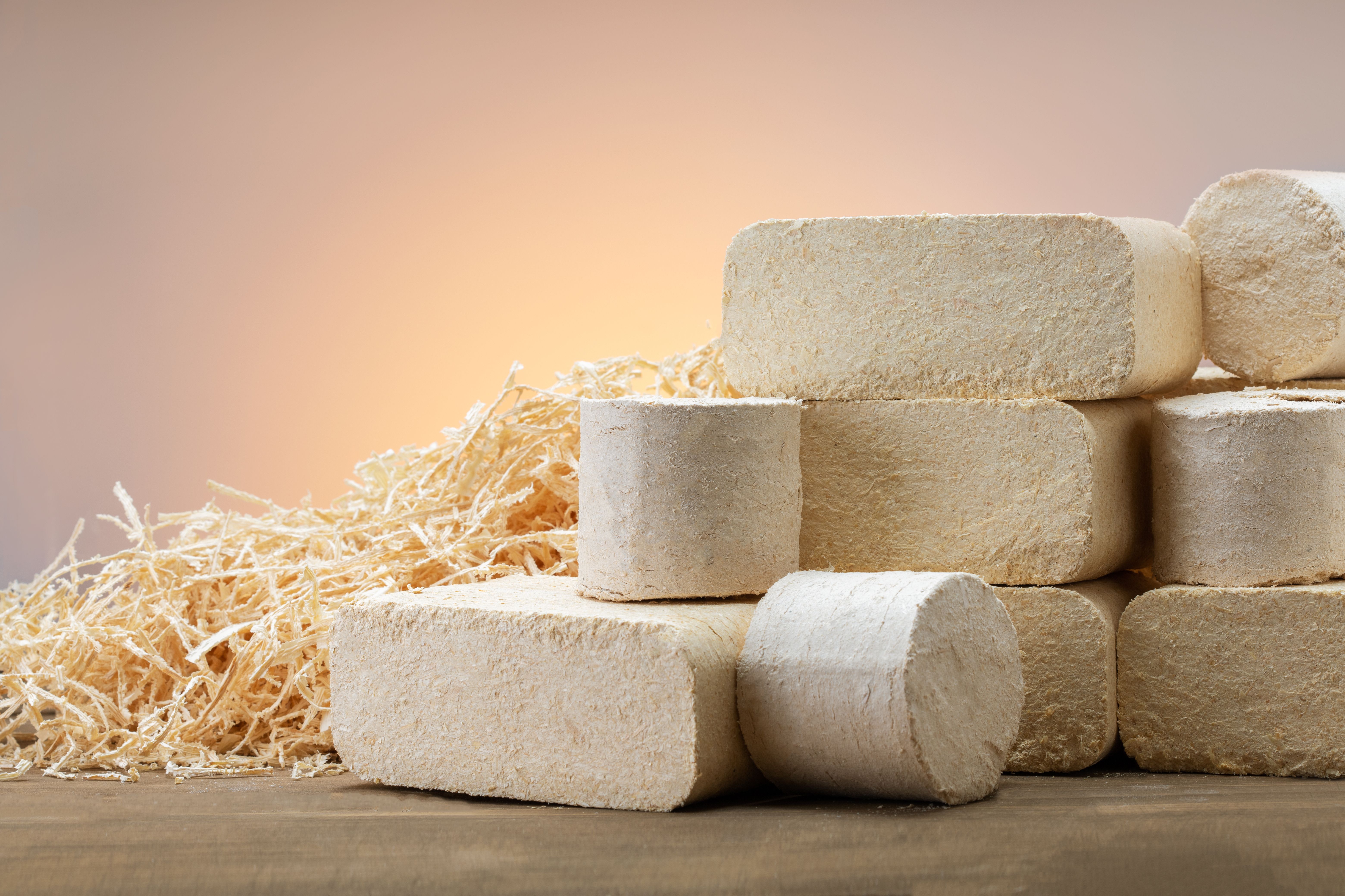 wood briquette selection