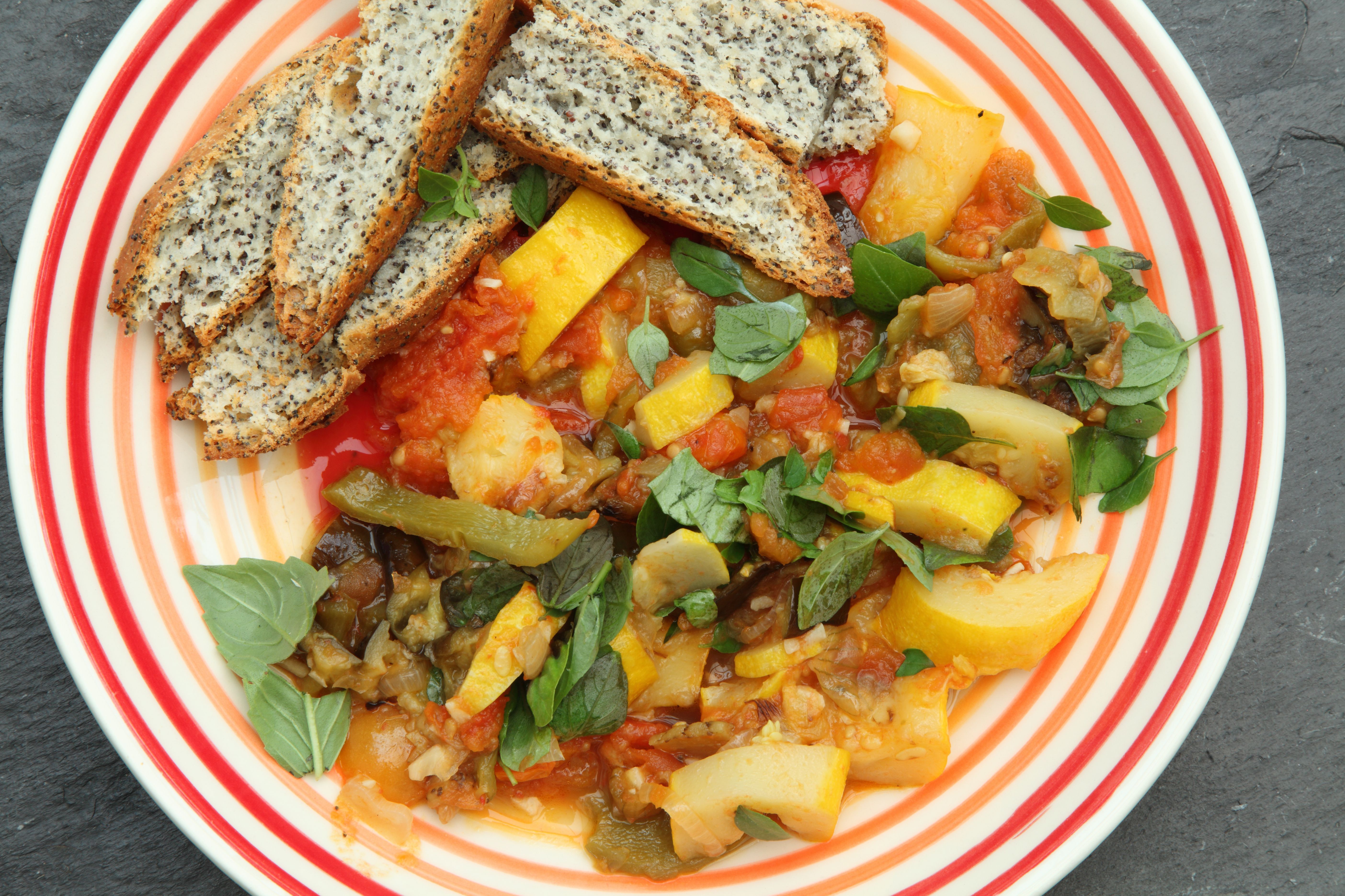 serving ratatouille