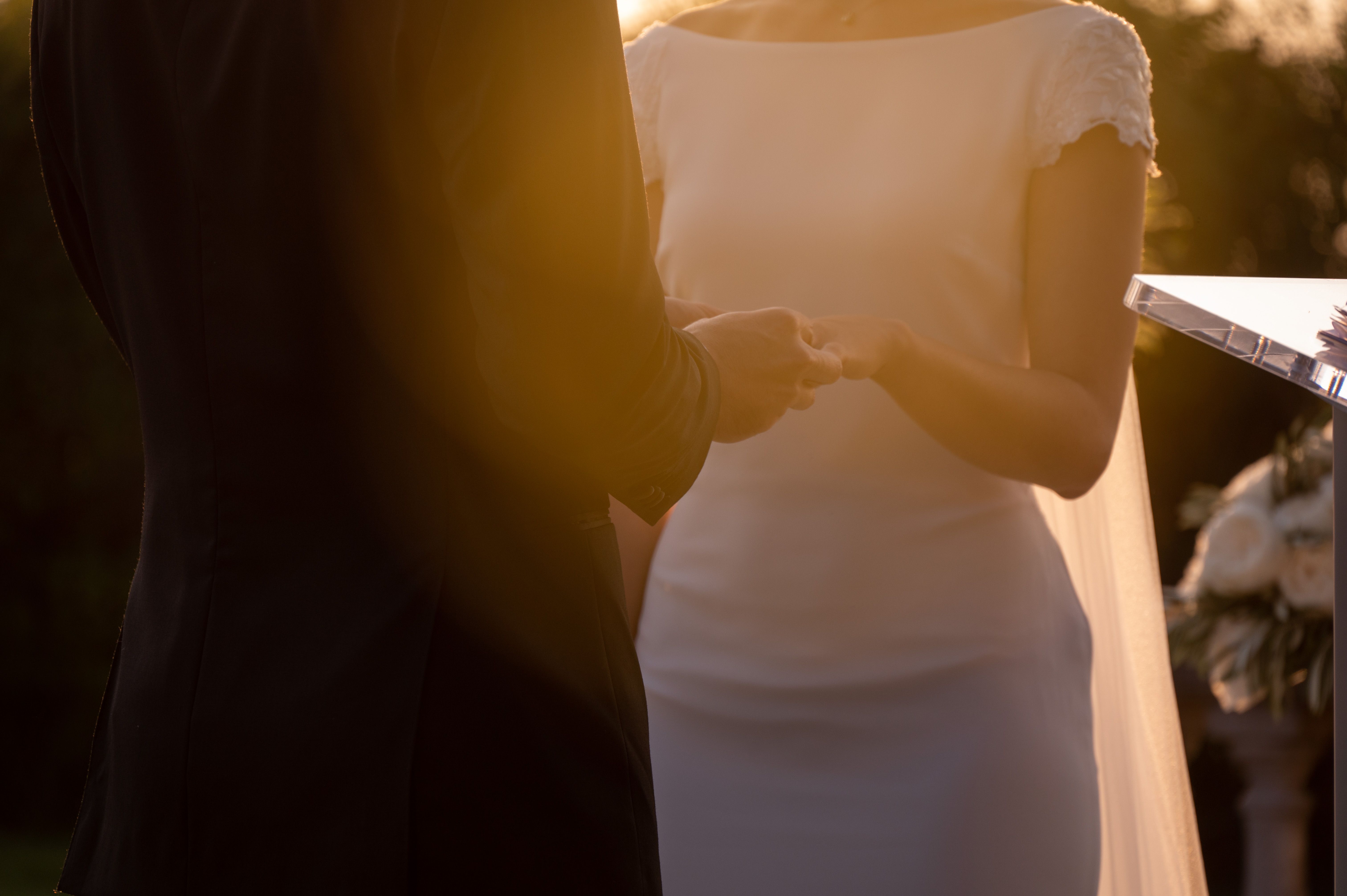 golden hour wedding