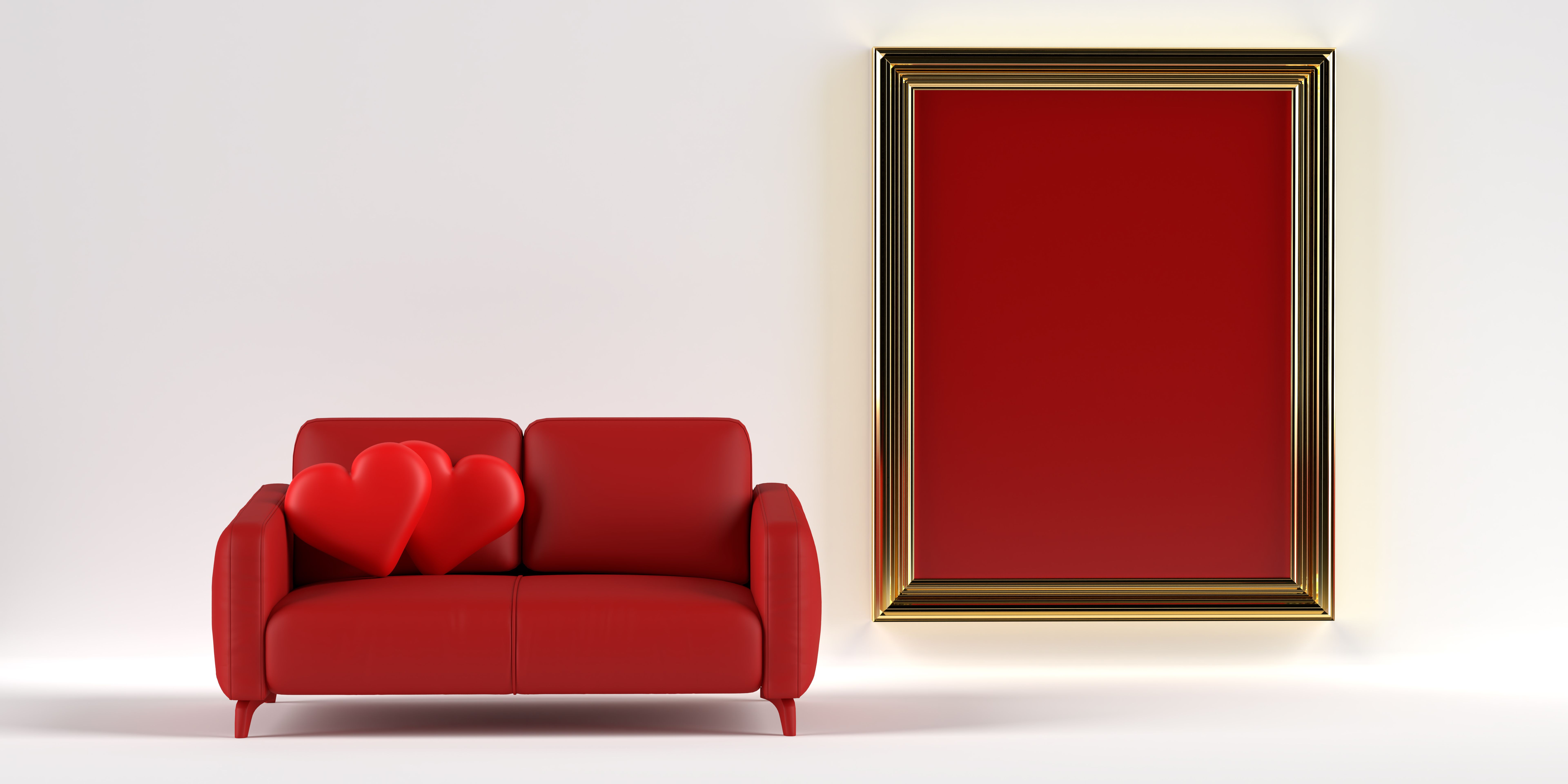 Valentines day message frame.