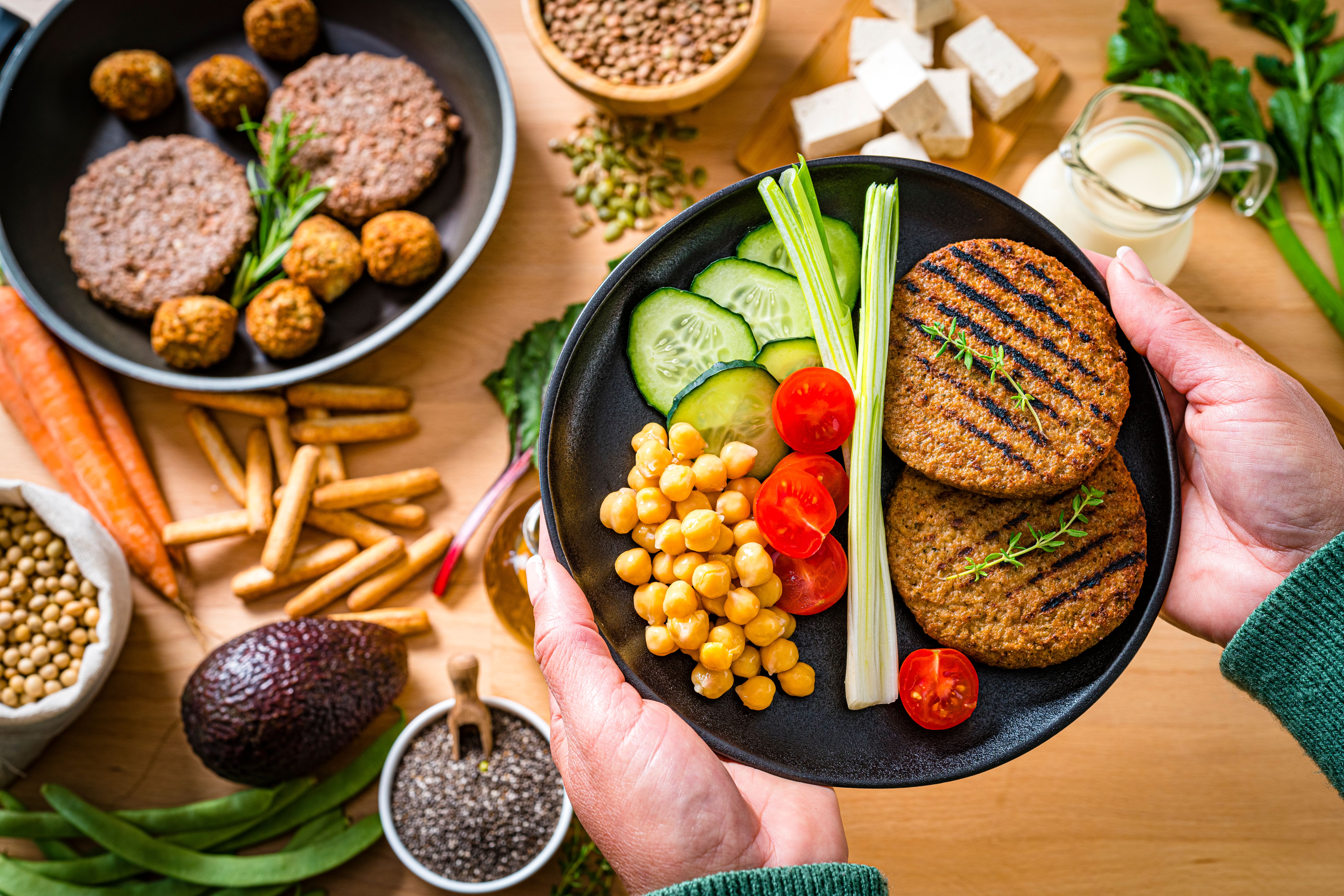 vegan meal presentation