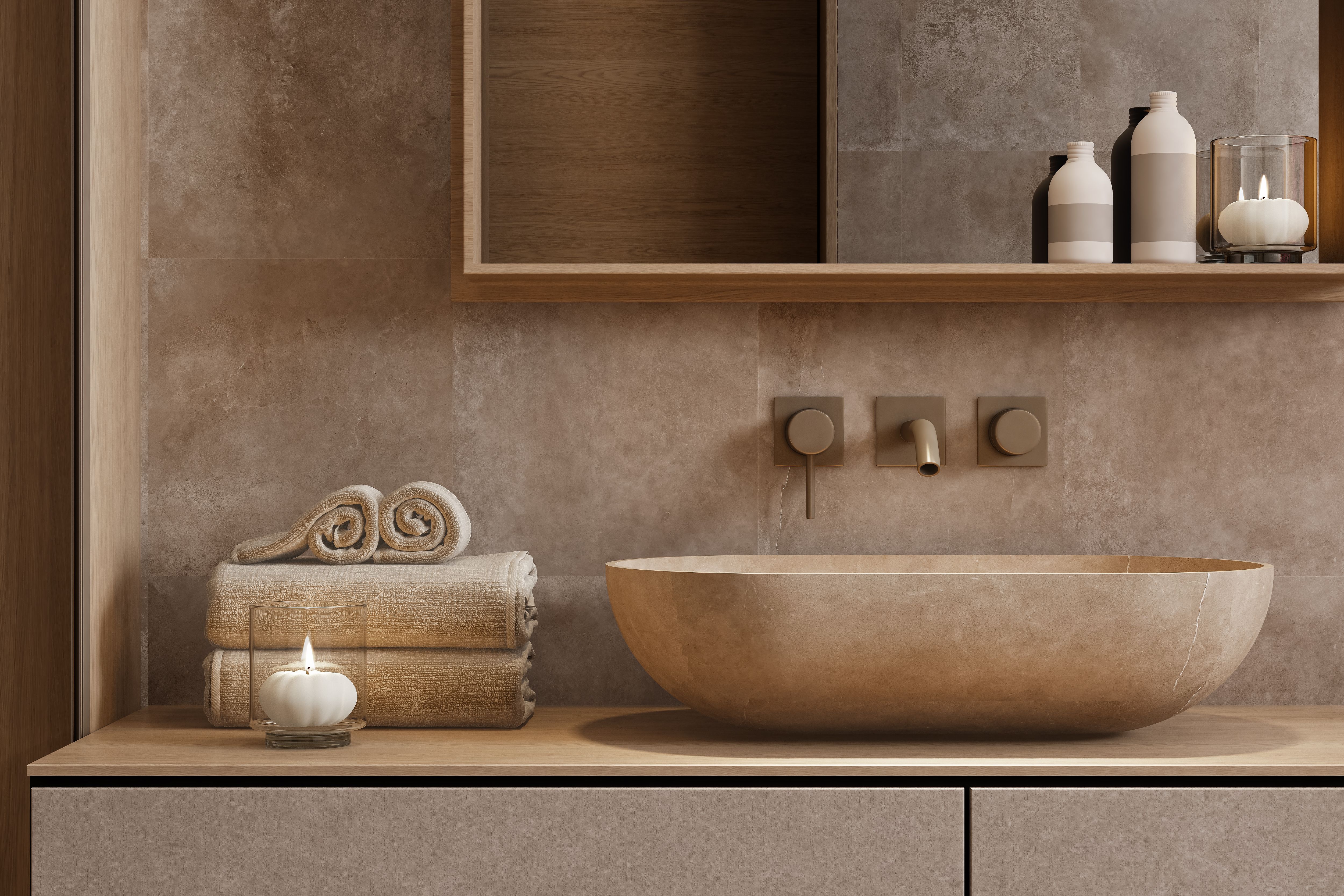 luxury bathroom materials