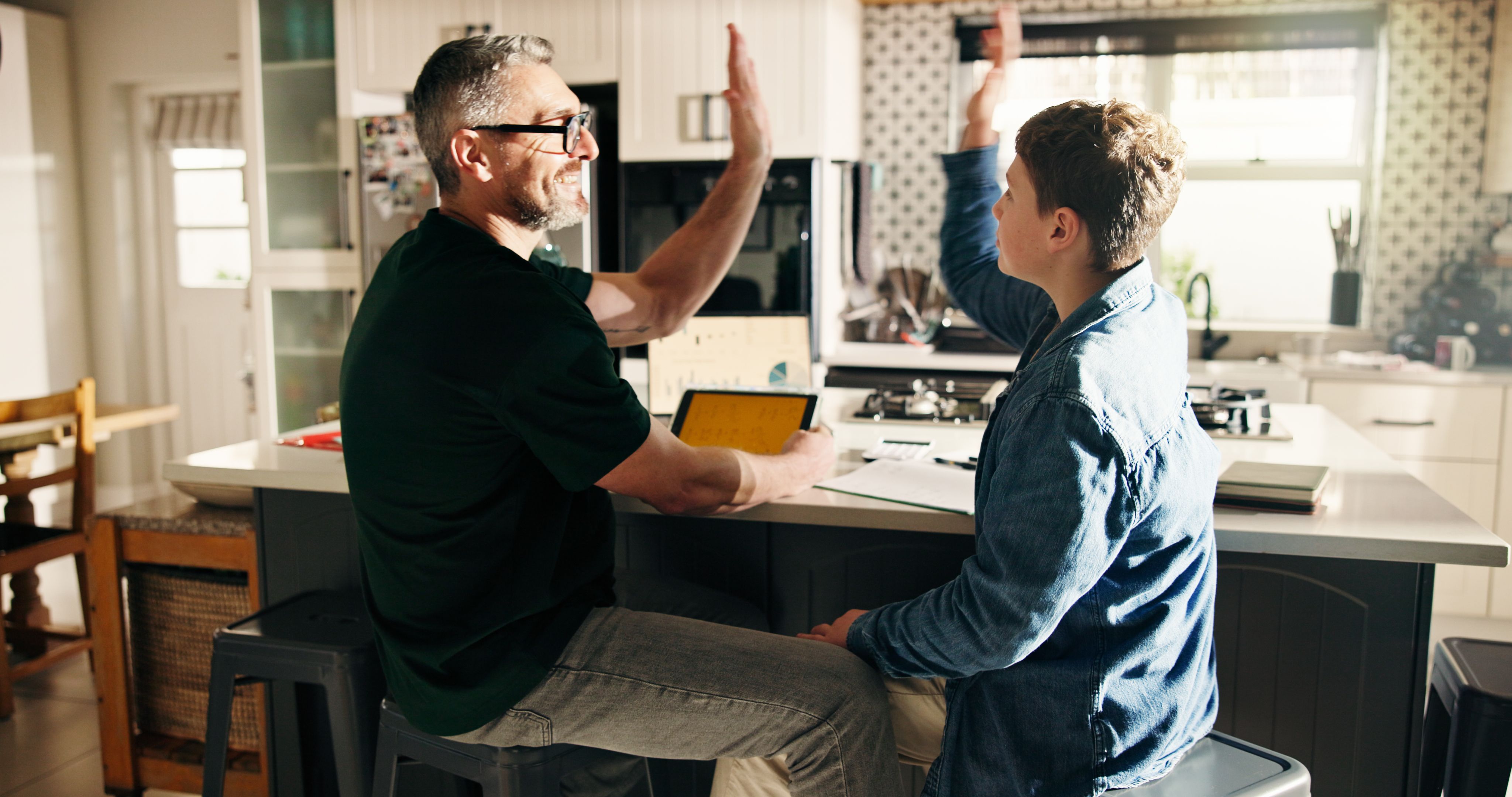 parent helping child
