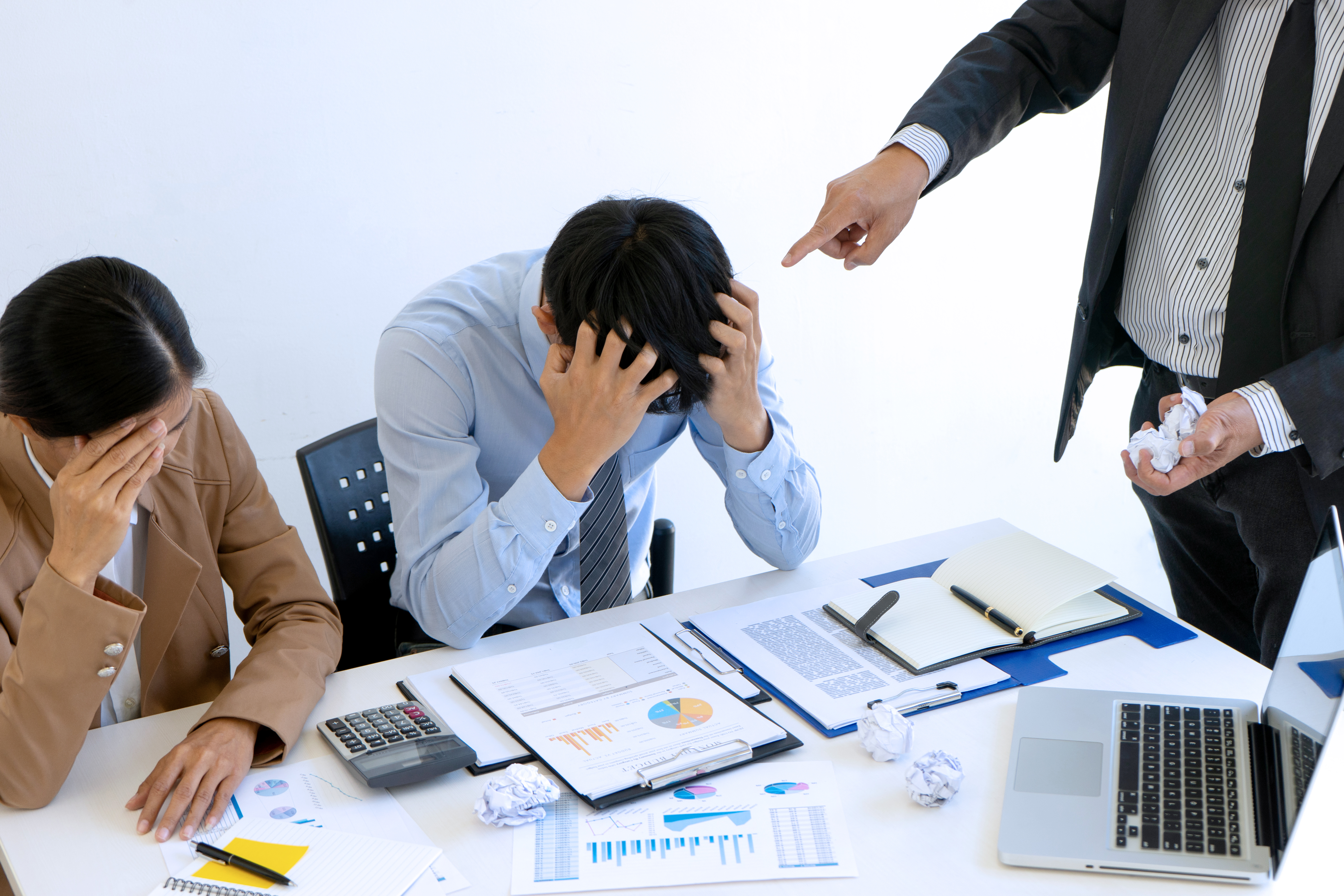 Boss angry and fell bad shouting at Boss angry and fell bad shouting at