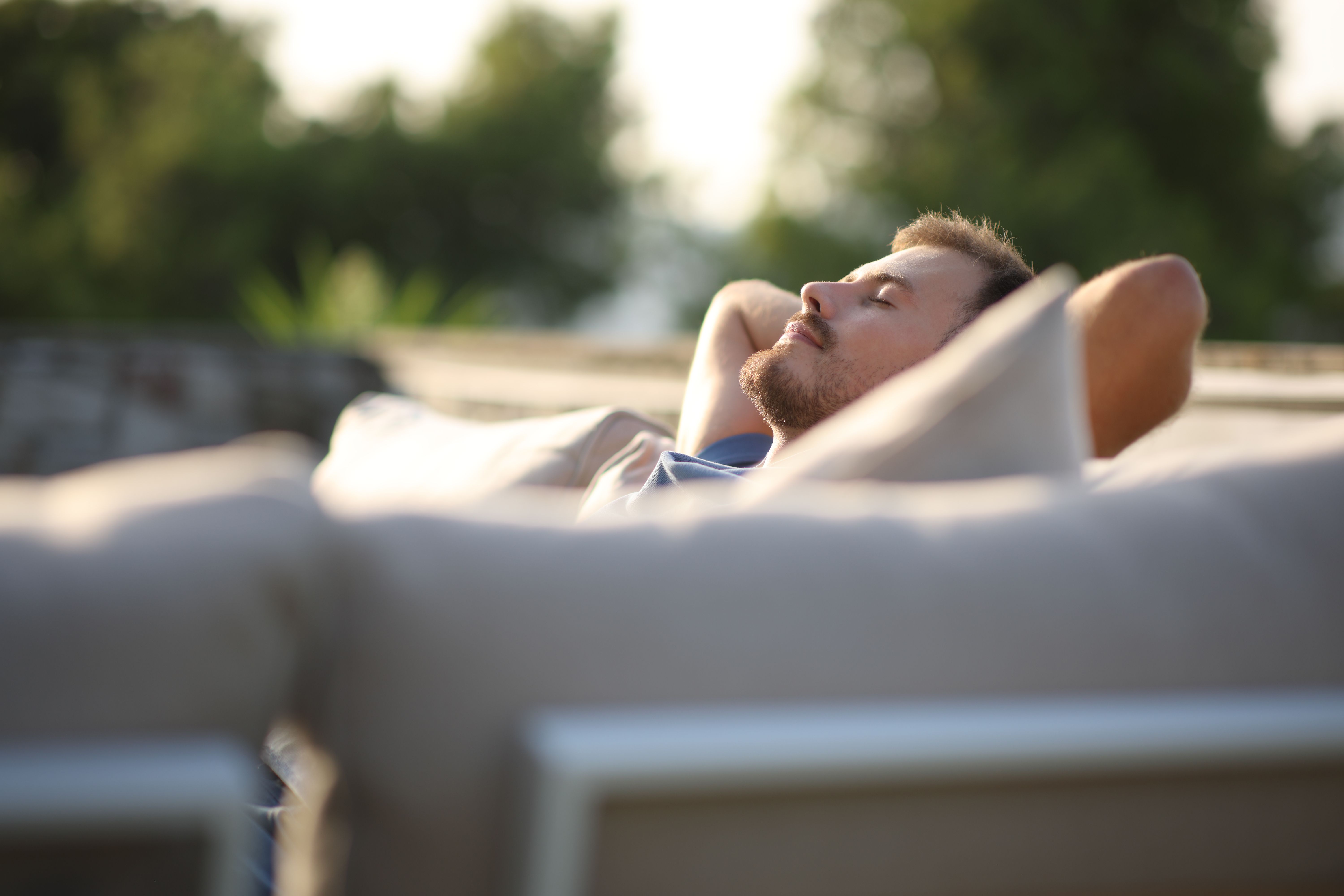 relaxed person