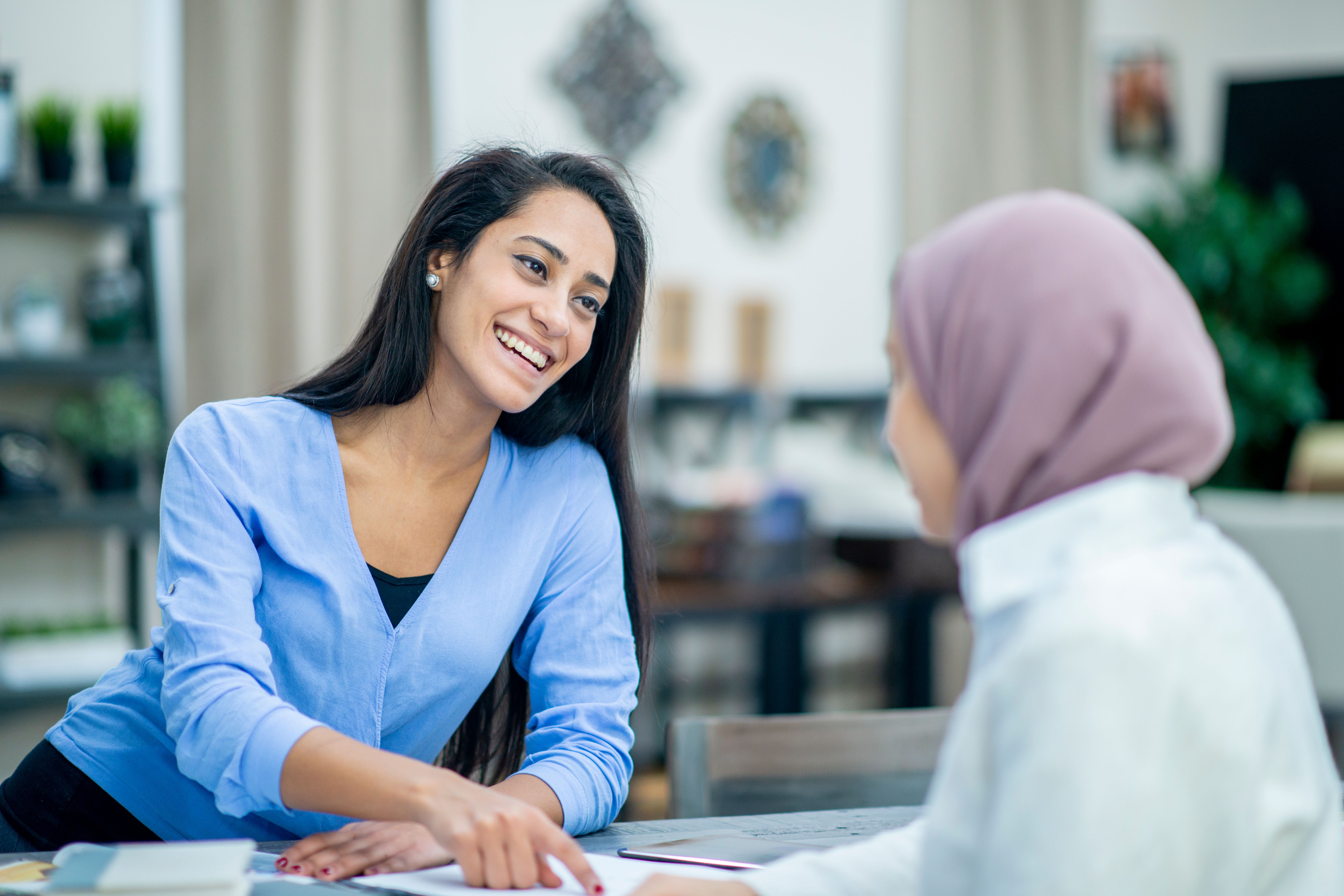 Working indoors Working indoors