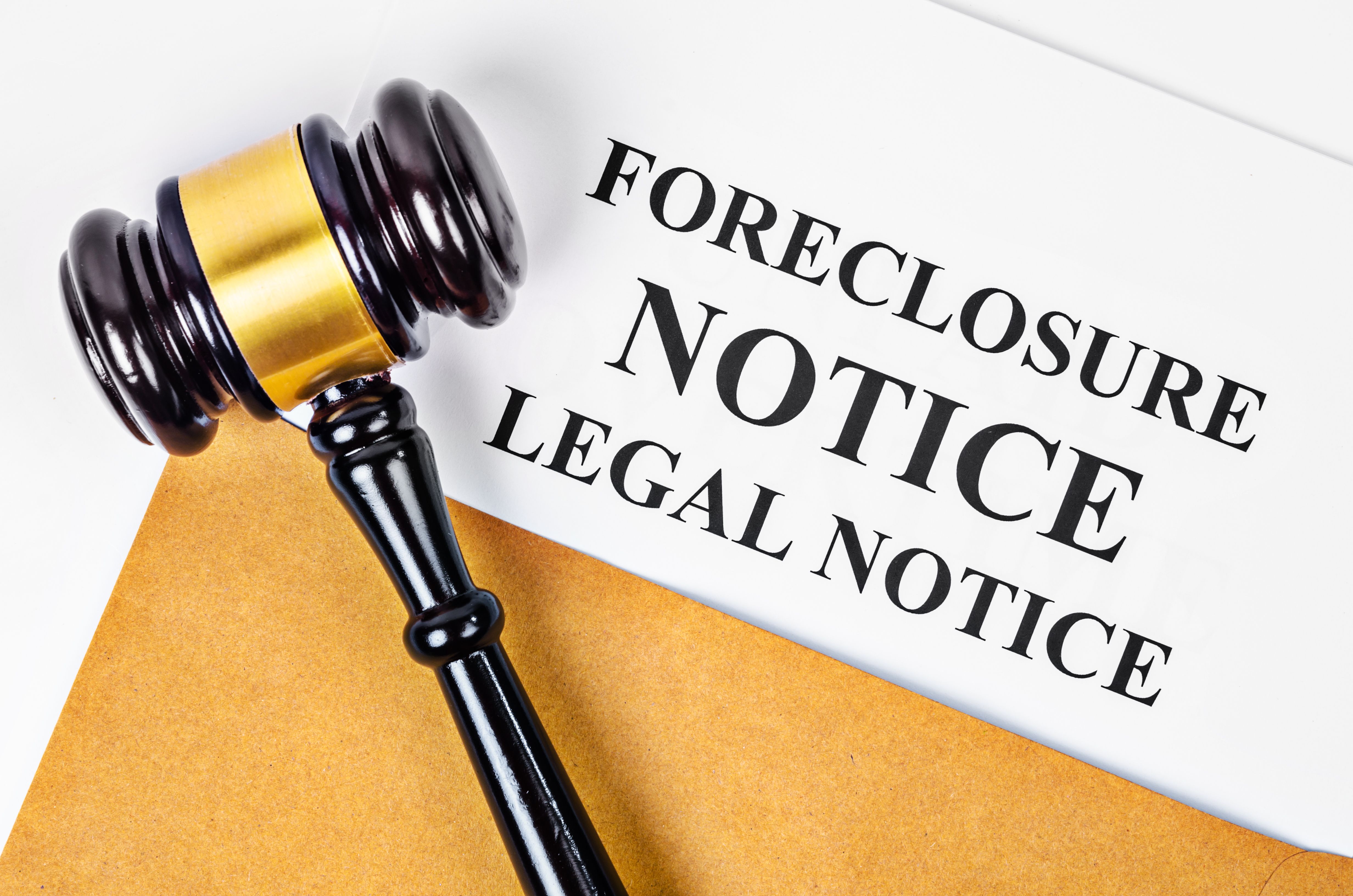 Gavel and Foreclosure Notice document
