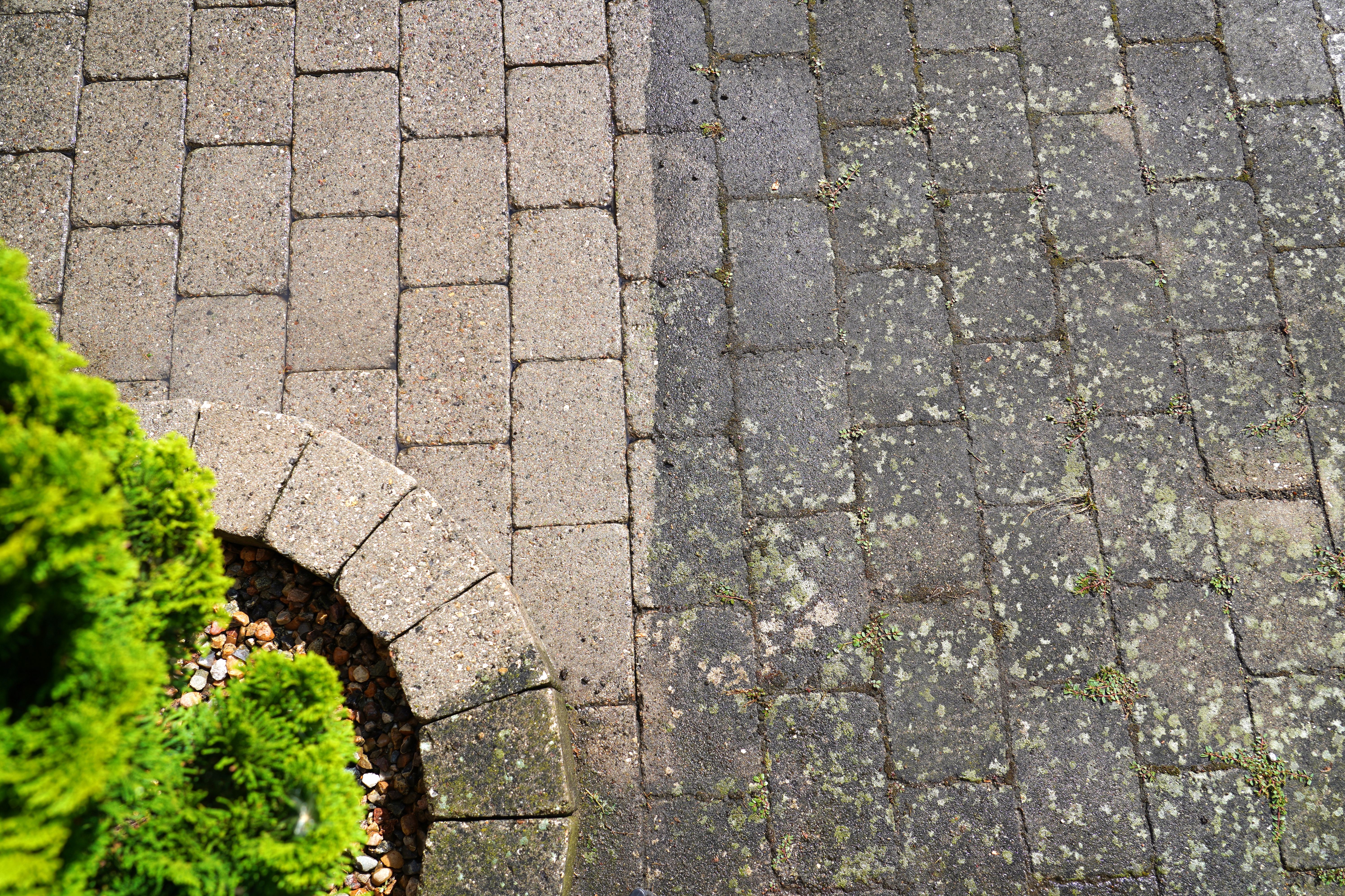 High pressure water cleaning .