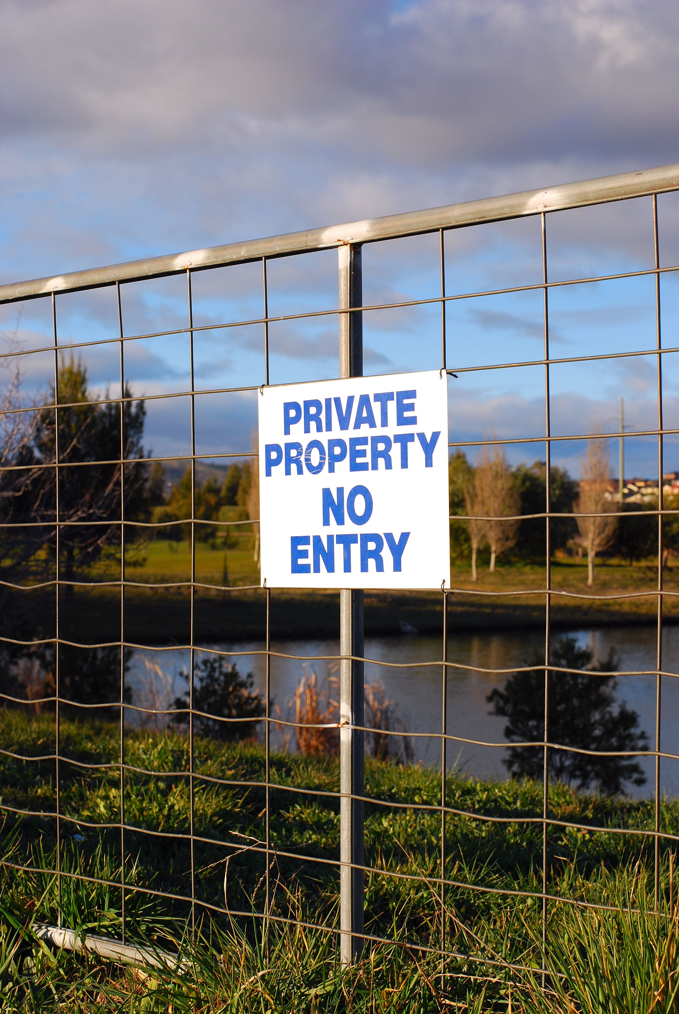 Private Property No Entry Sign