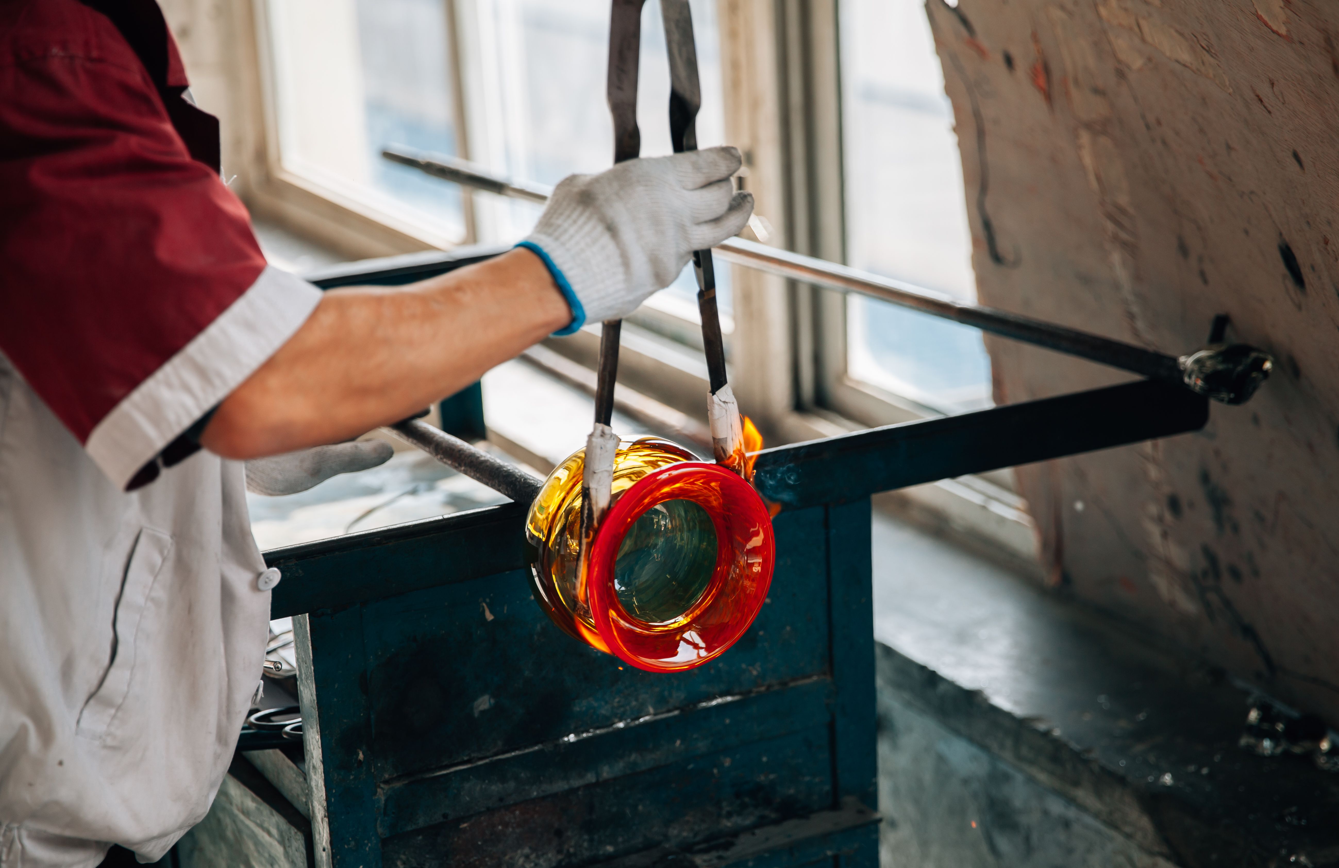 experienced glass worker