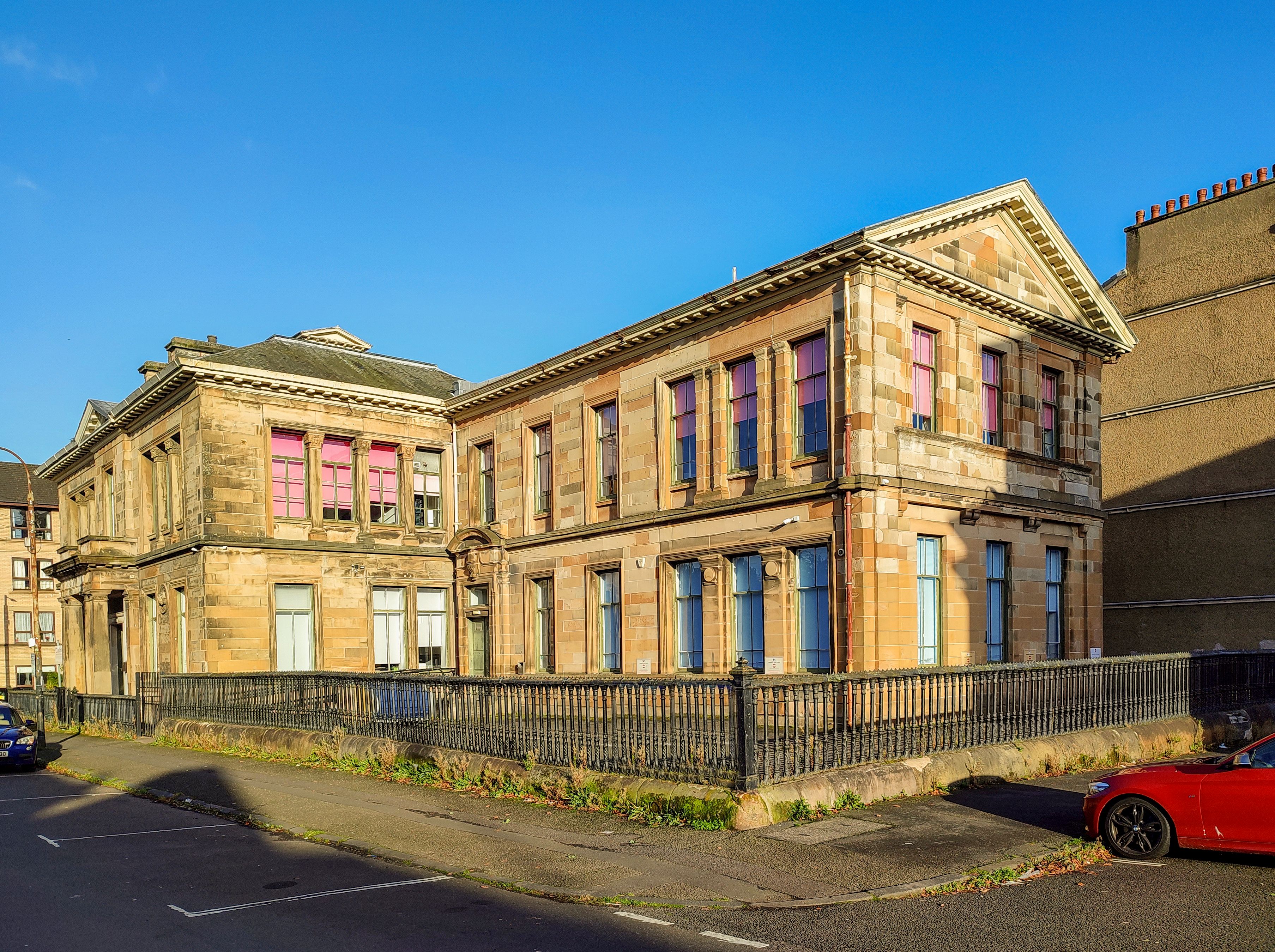 Old historical buildings of glasgow in Scotland England