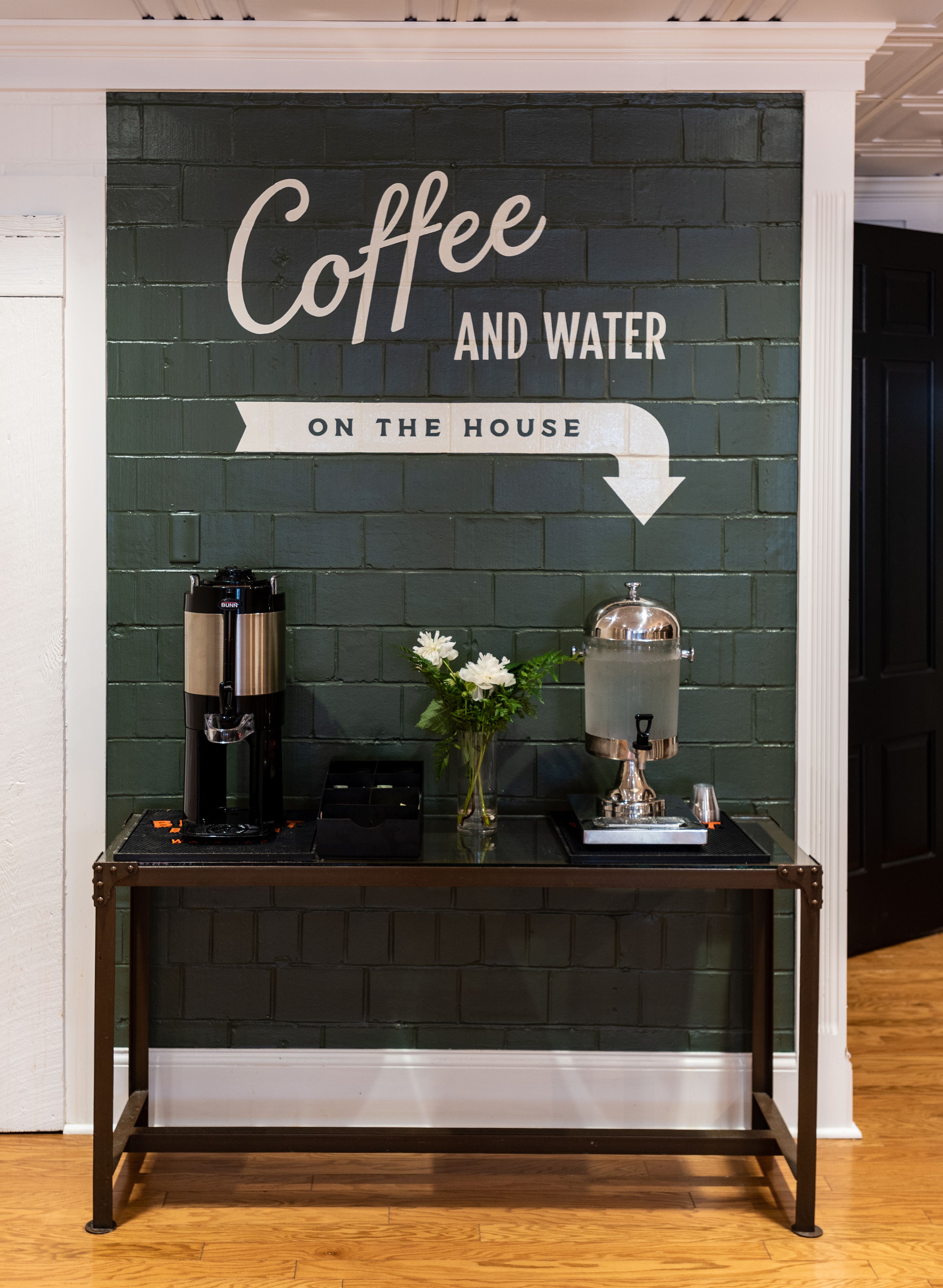 wedding coffee station