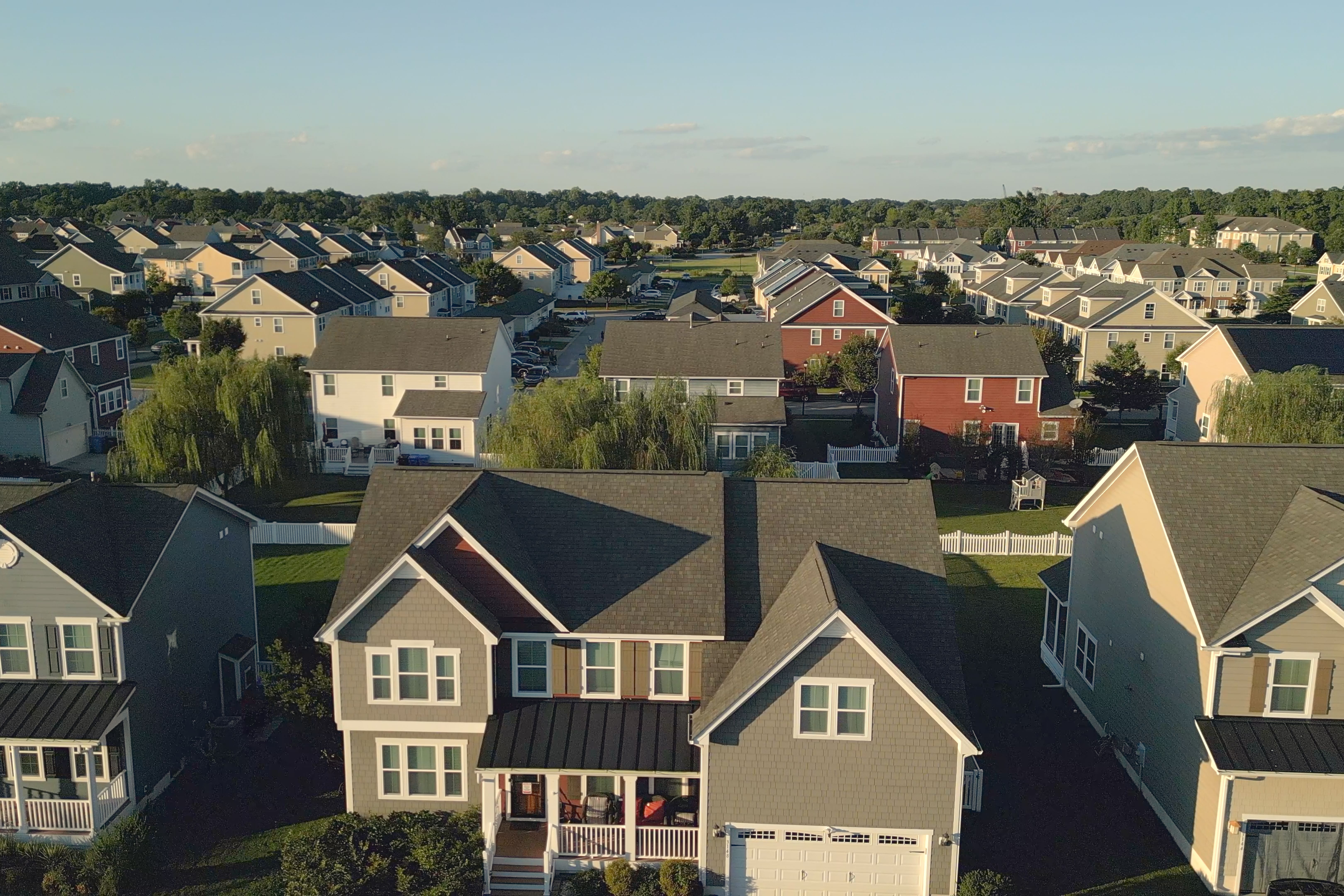 New Homes in a Row - Close Up