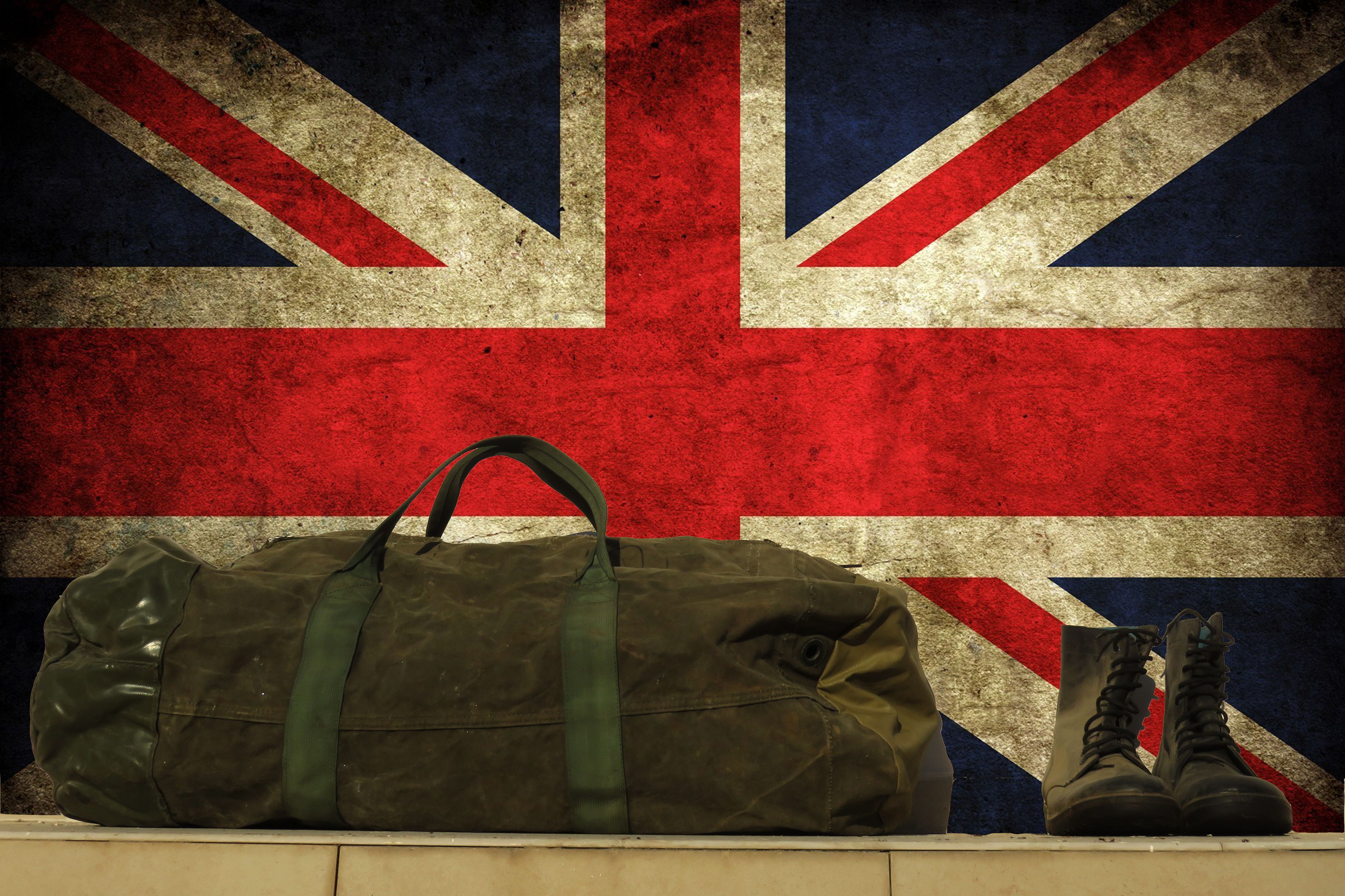 British flag, military Concept