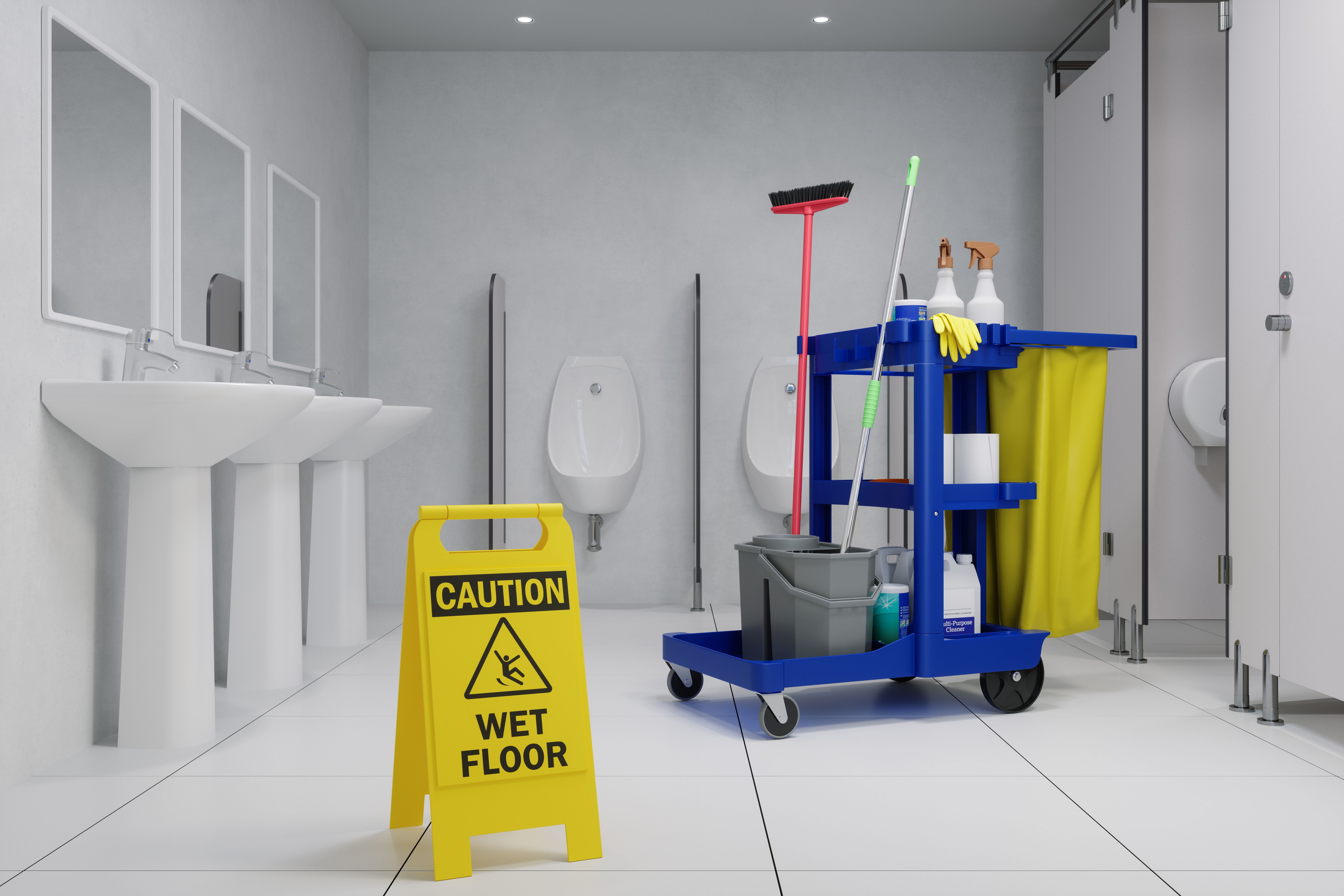 cleaning concrete