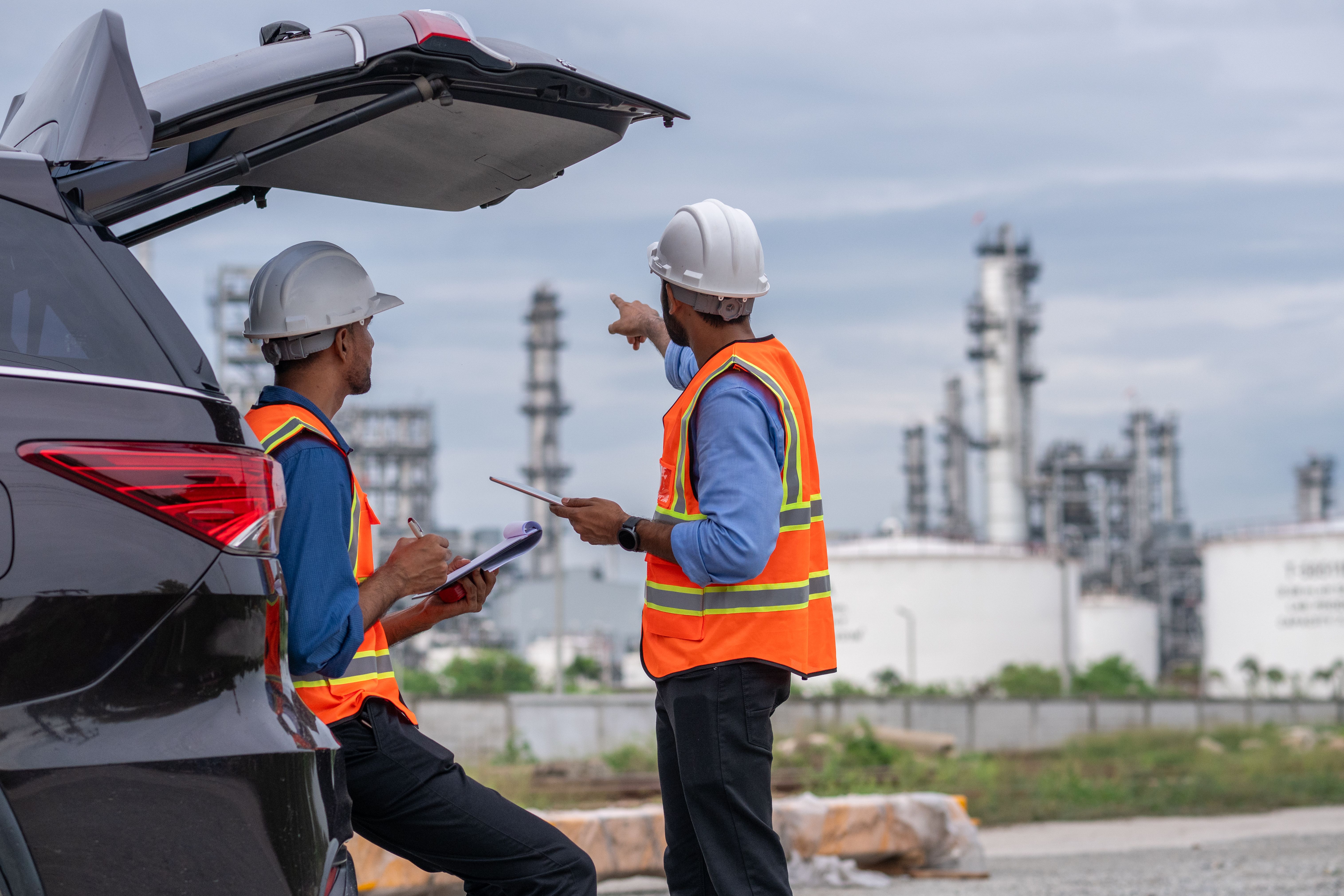 transparent oil tank
