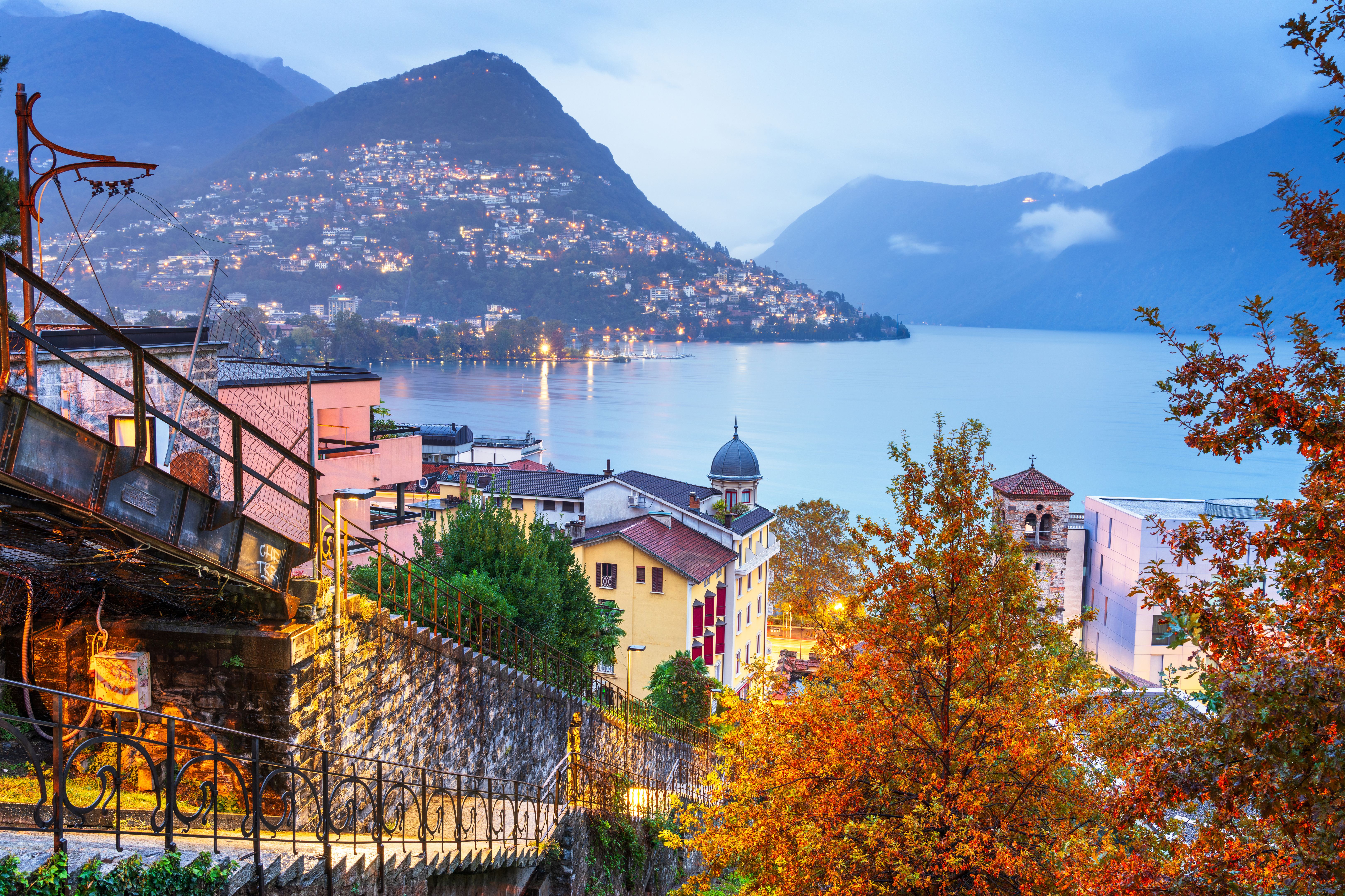 lugano cityscape
