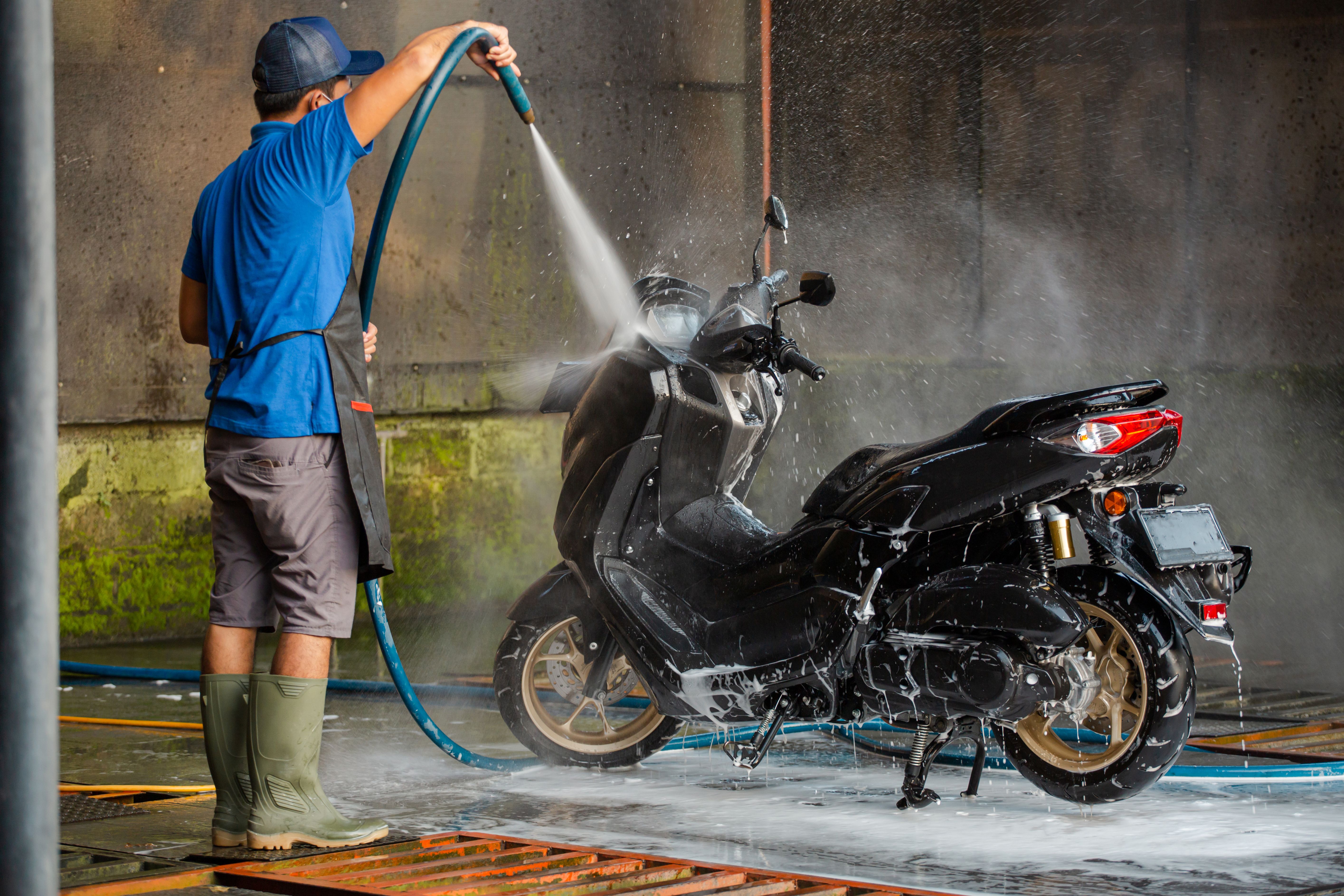 motorcycle wash