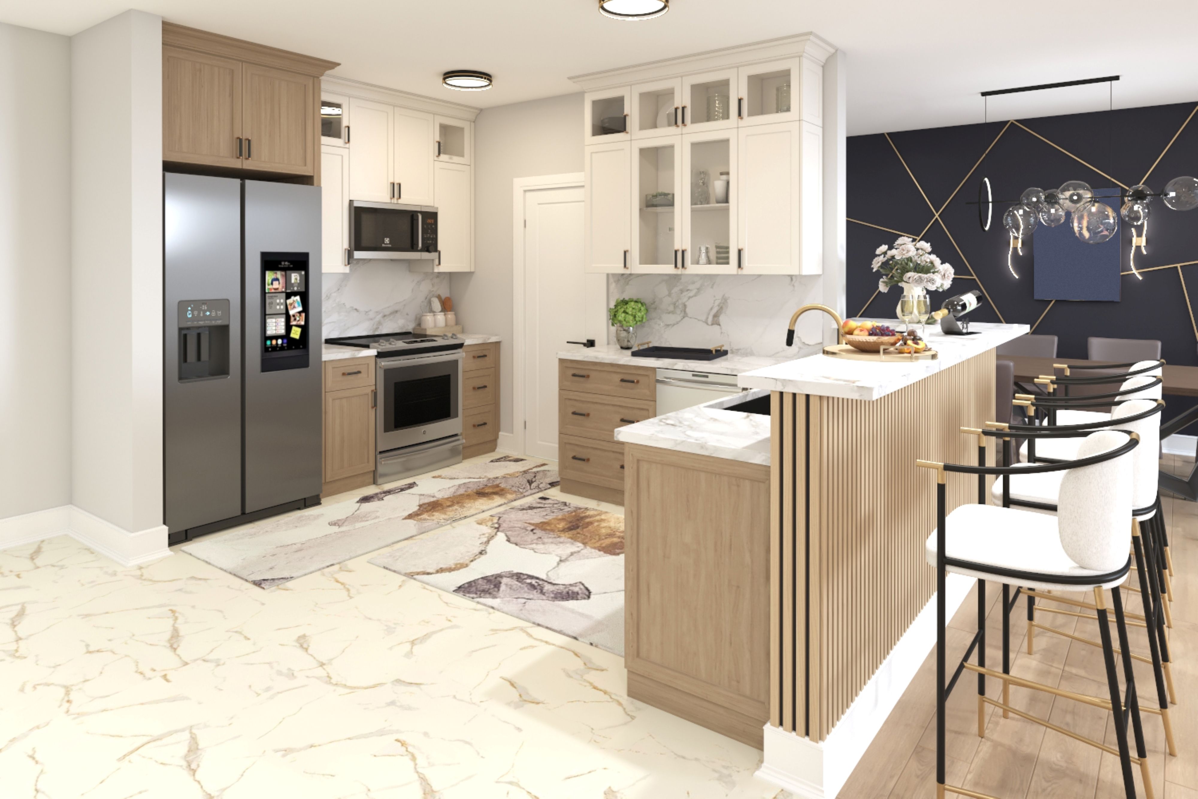 open concept kitchen