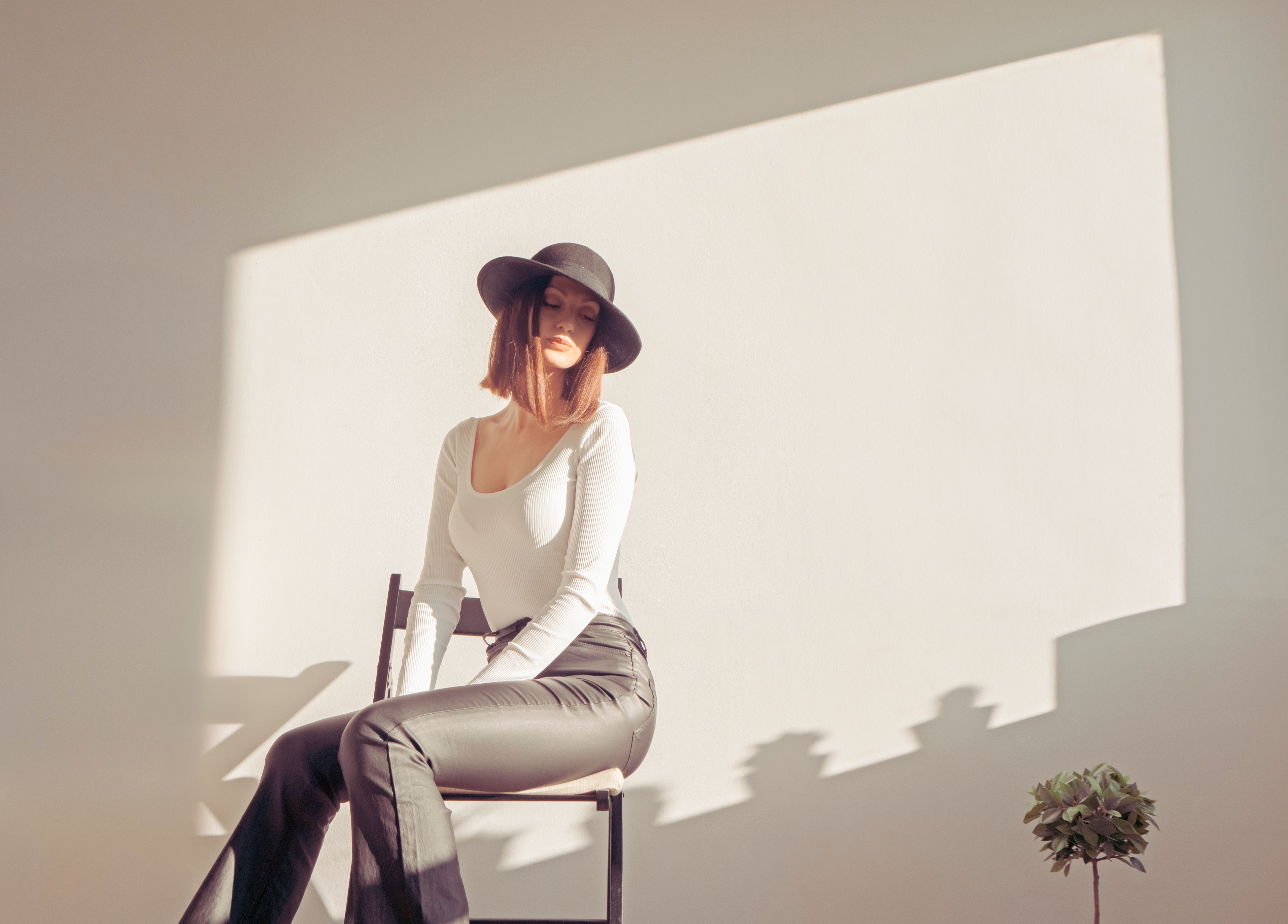 Vogue style woman portrait