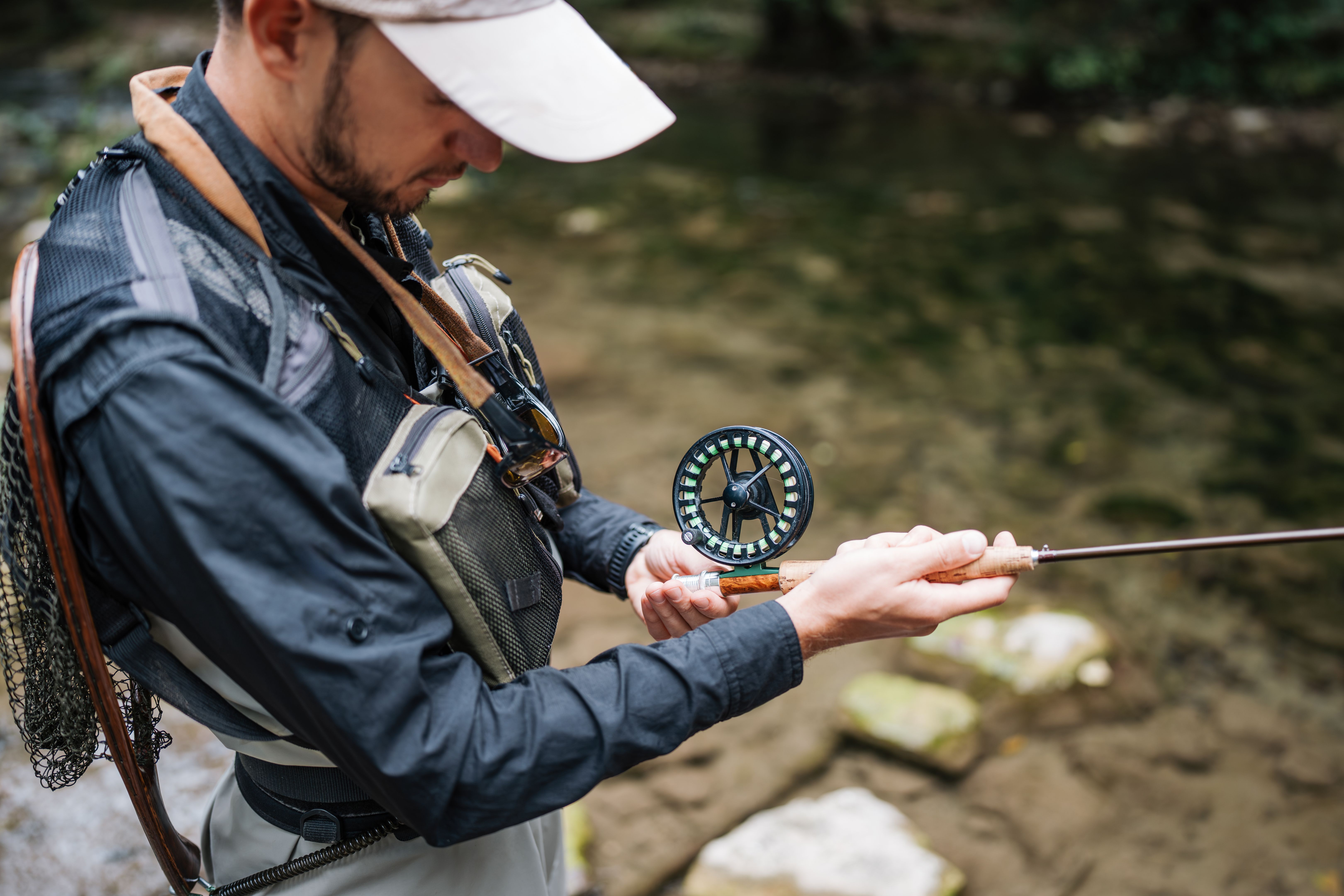 testing fishing gear