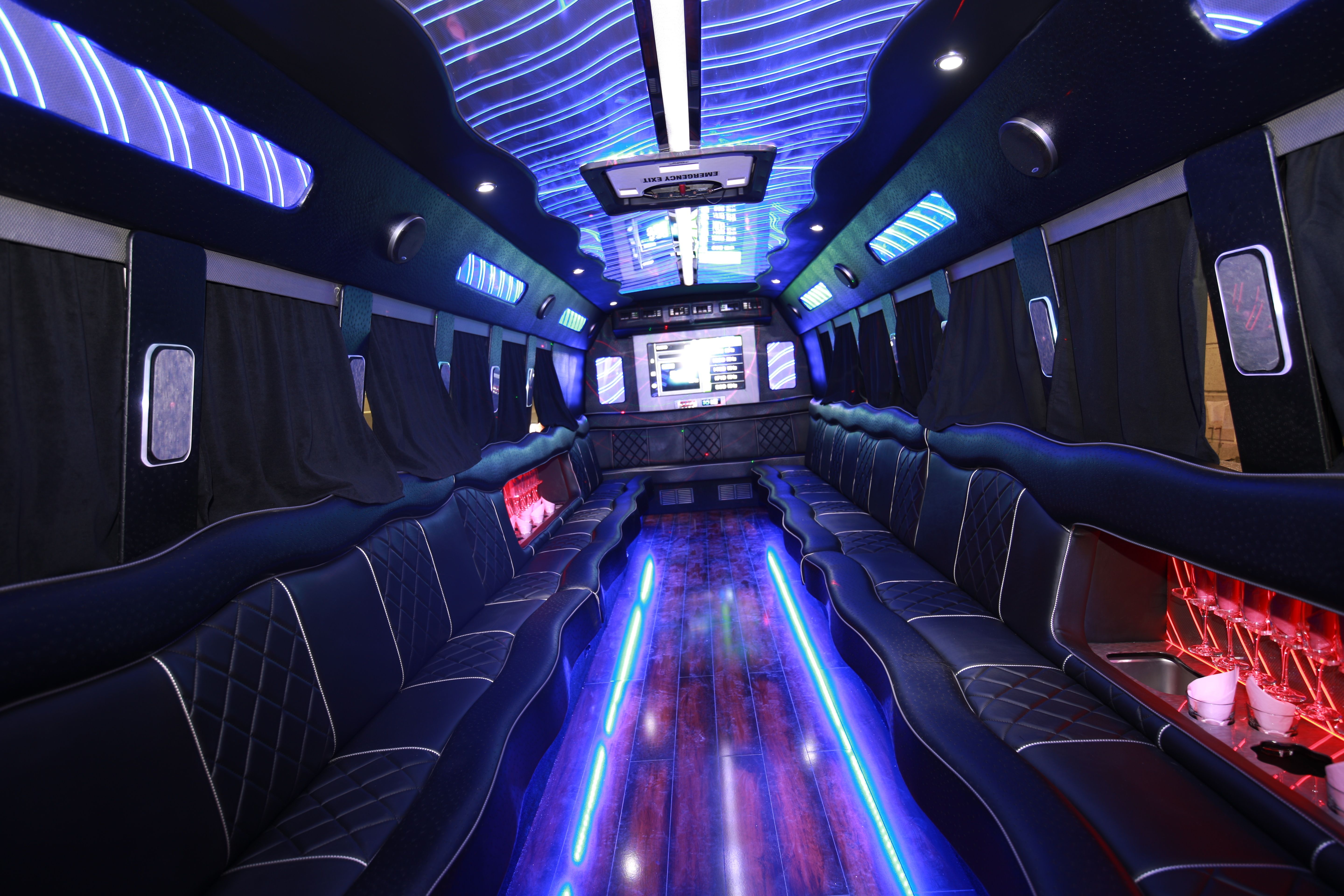 party bus interior