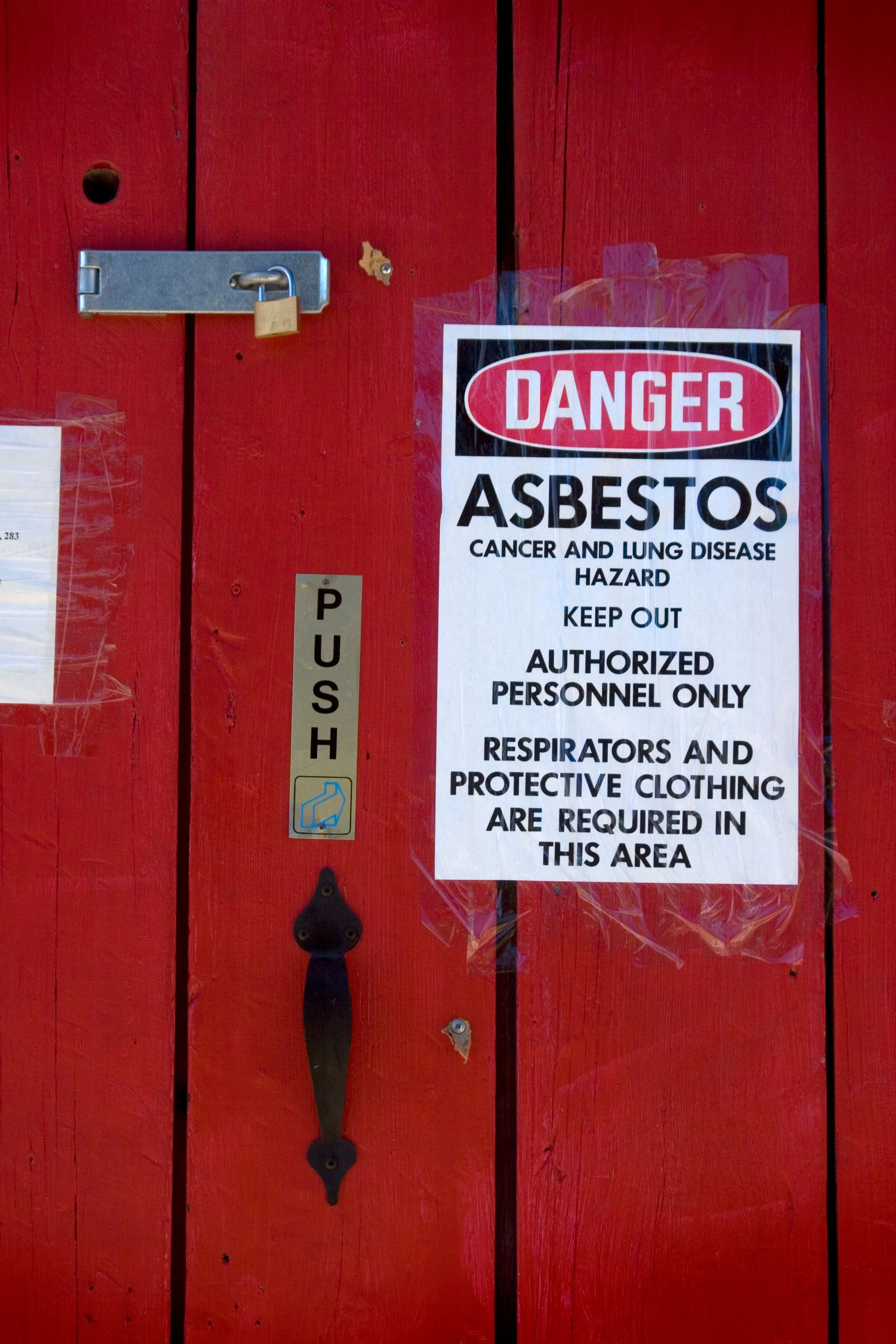 Asbestos Warning Asbestos Warning