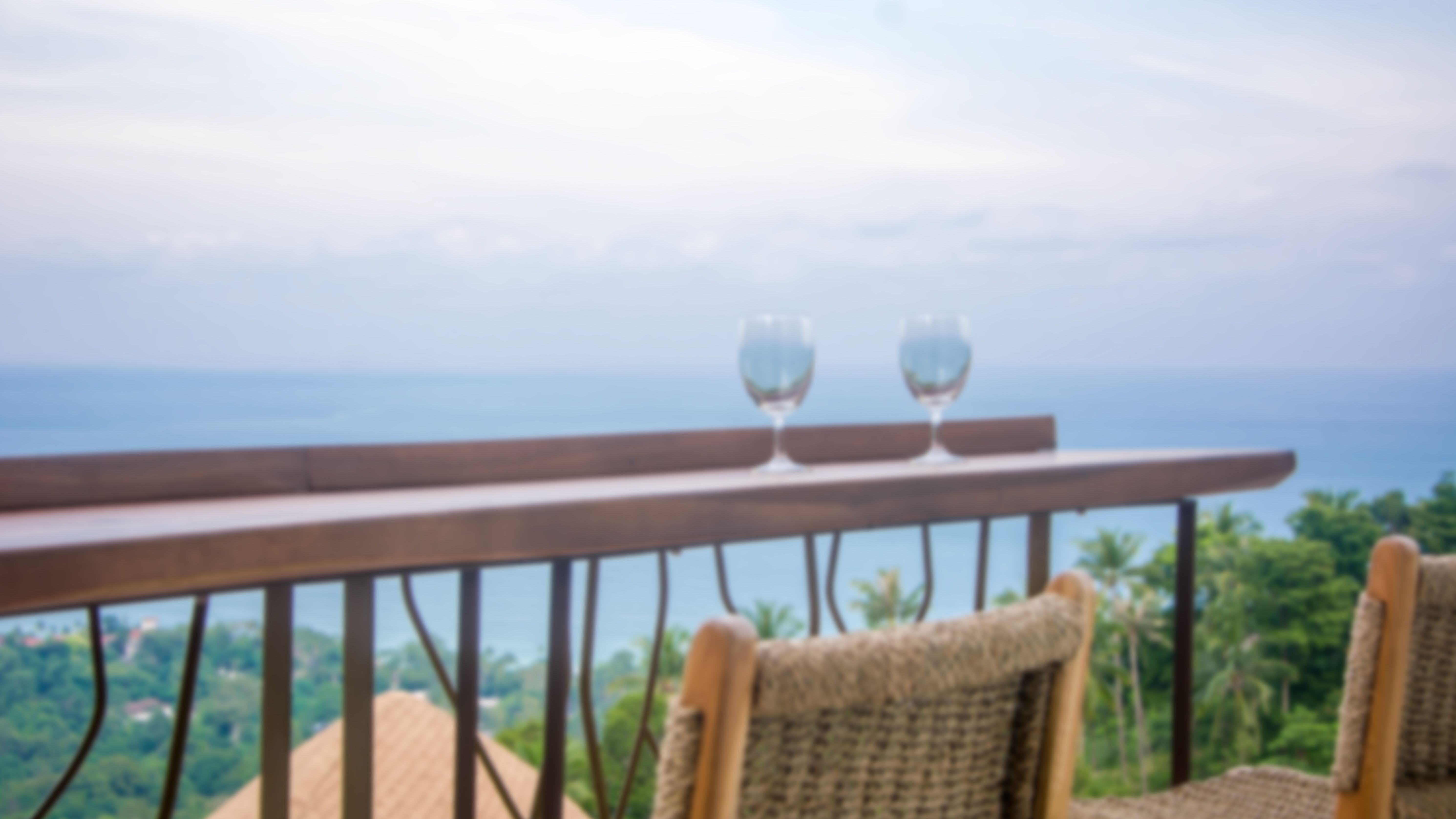 luxury resort balcony