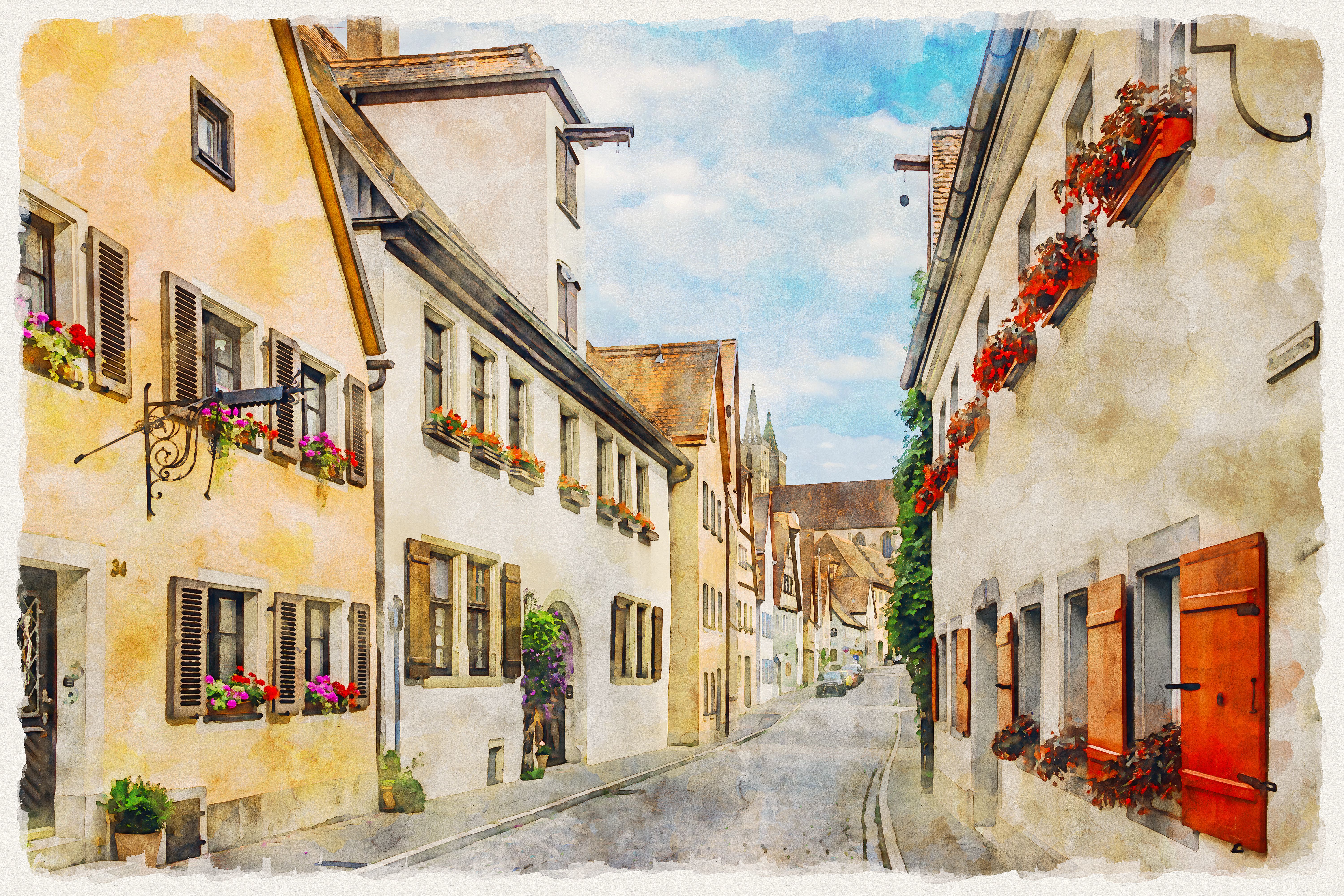 historic european town