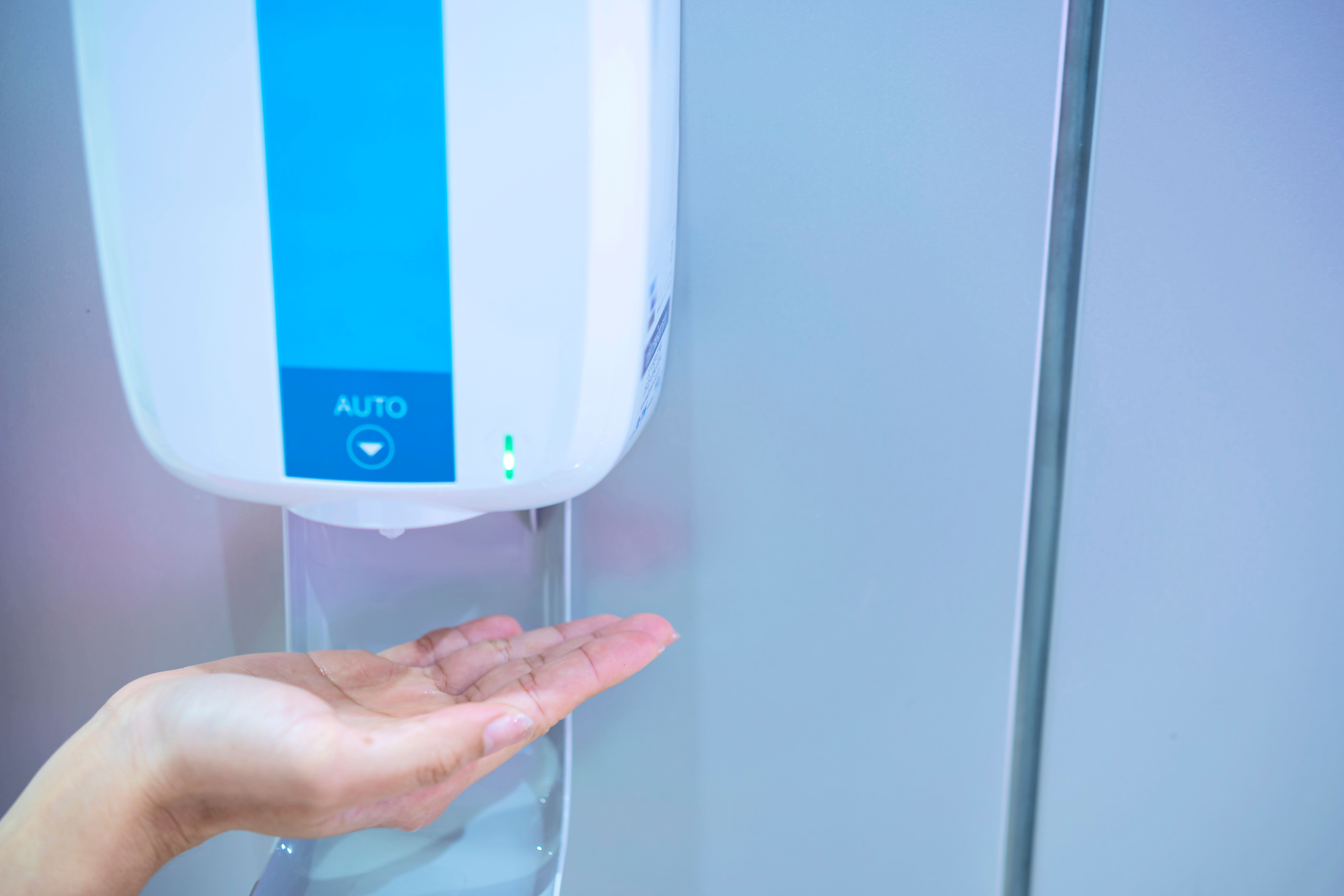 hand sanitizer station