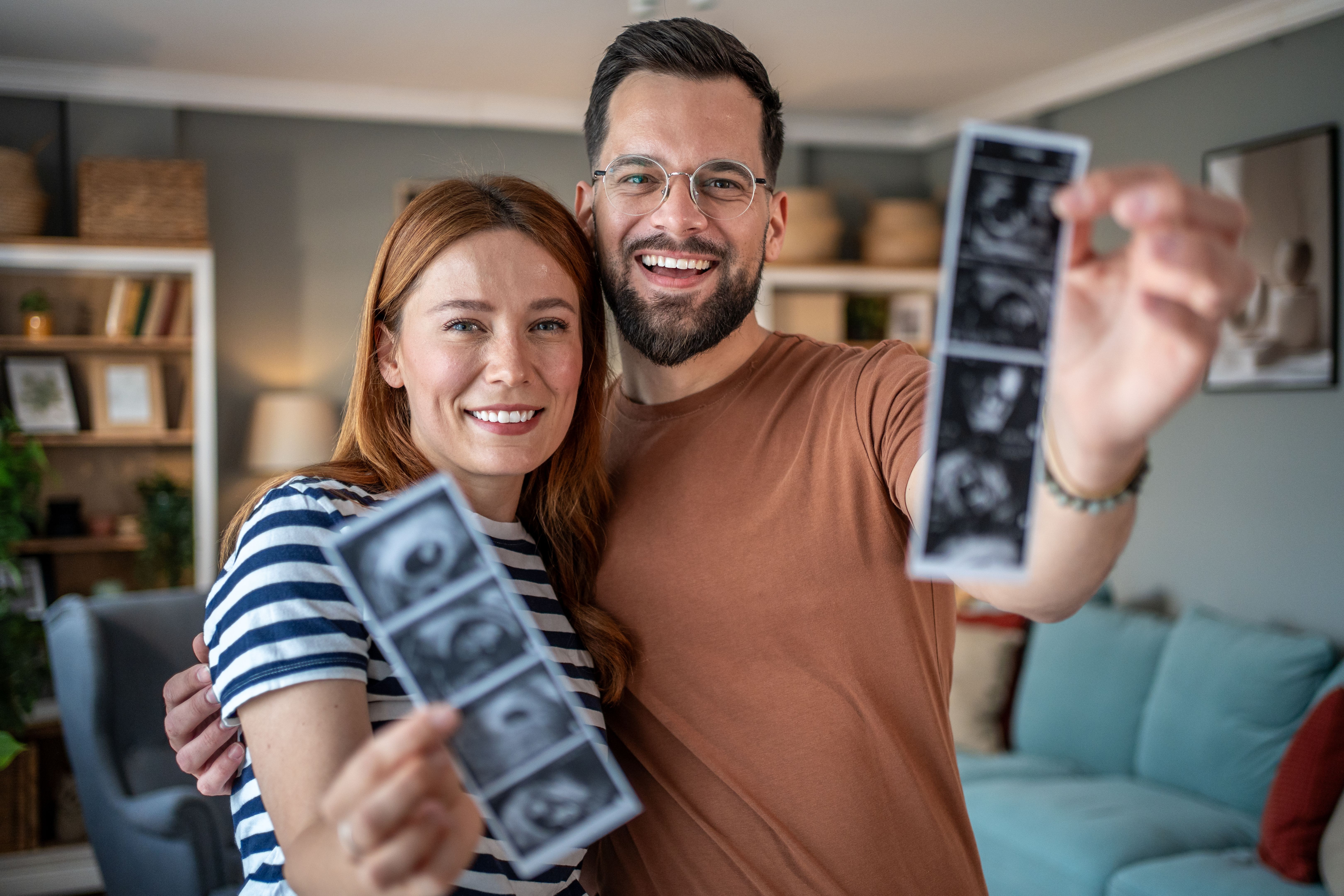 happy parents ultrasound