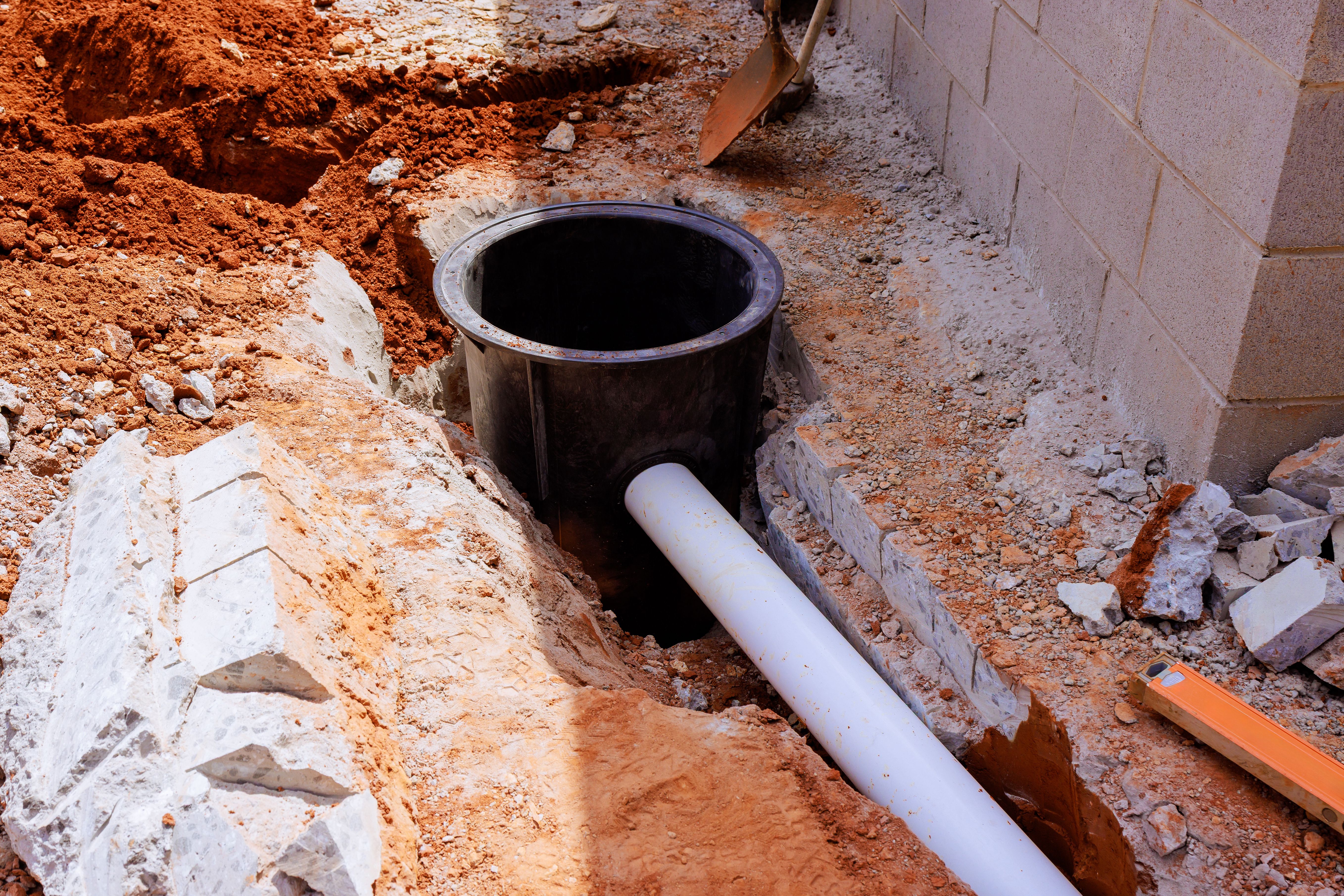 drainage system installation