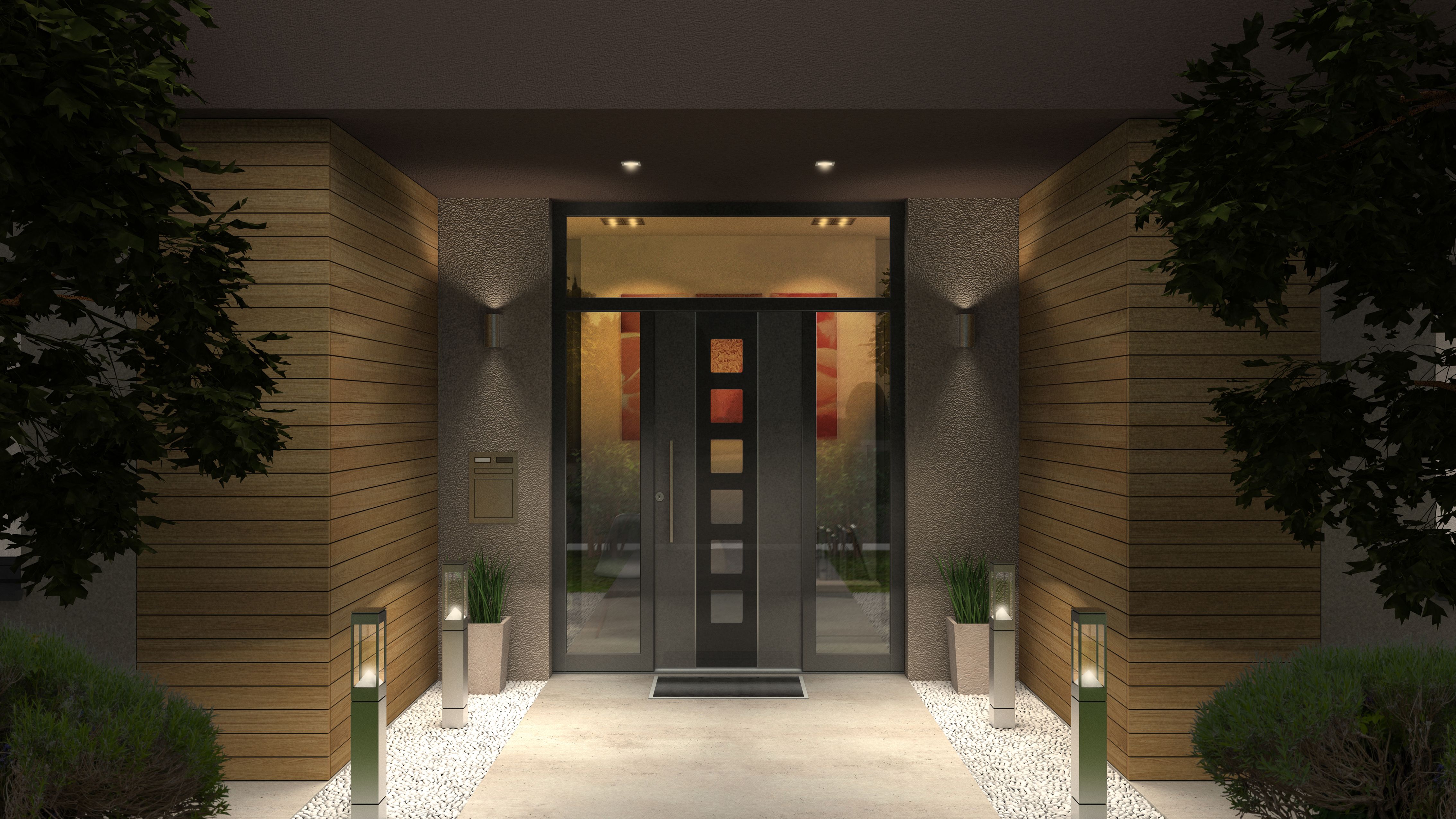 modern facade lighting