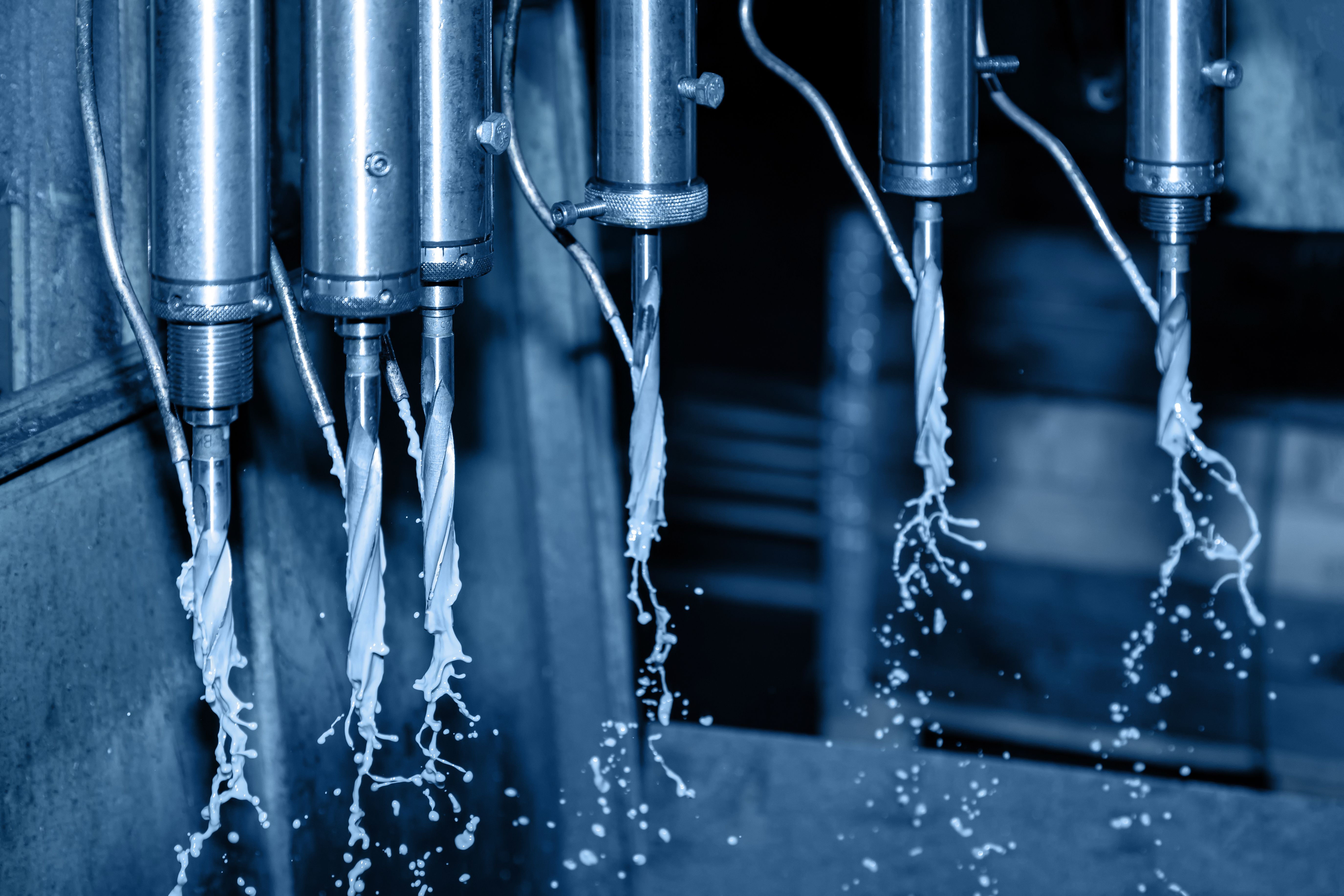 coolant application on drills