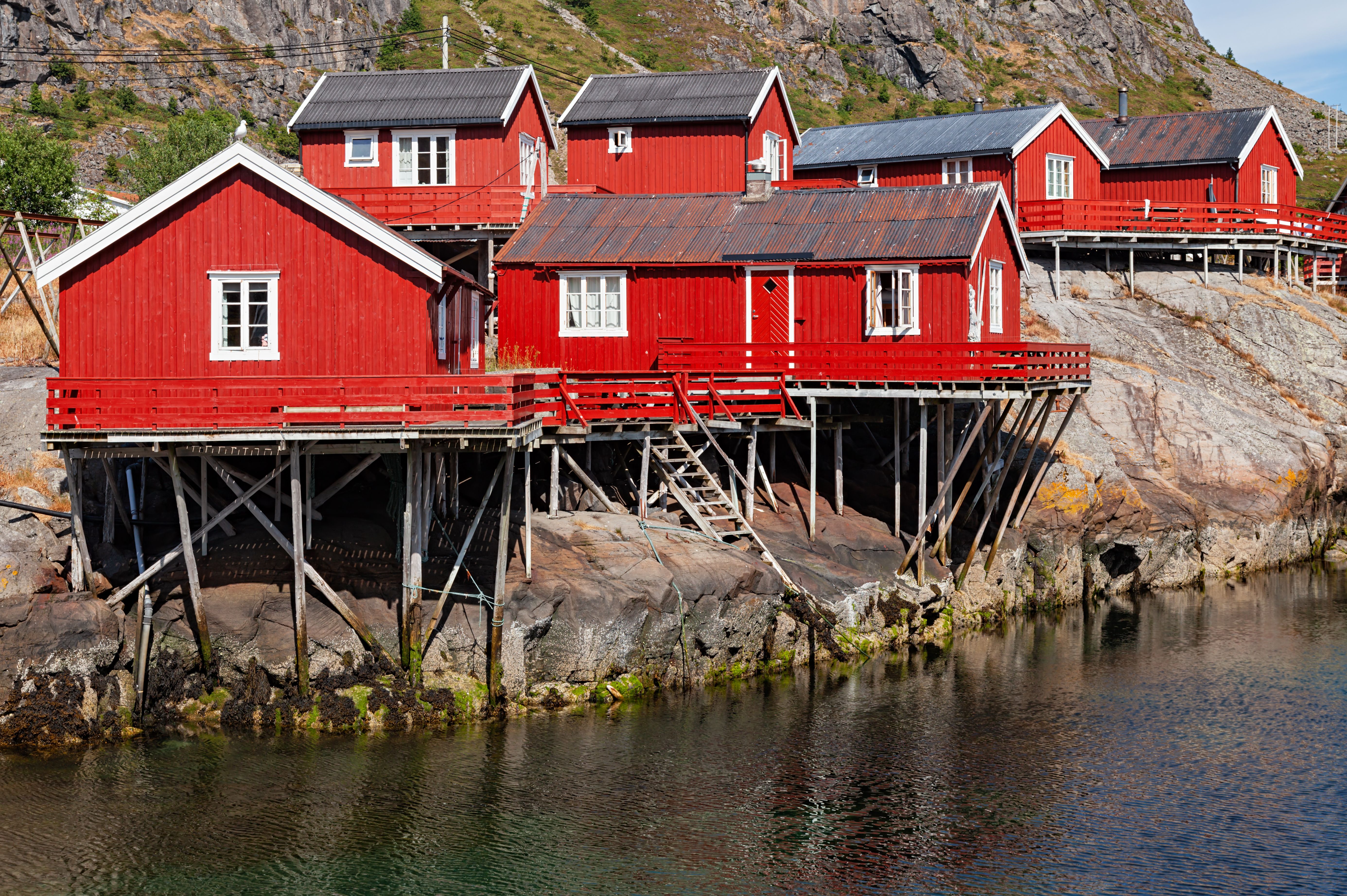 Norwegian fishing village