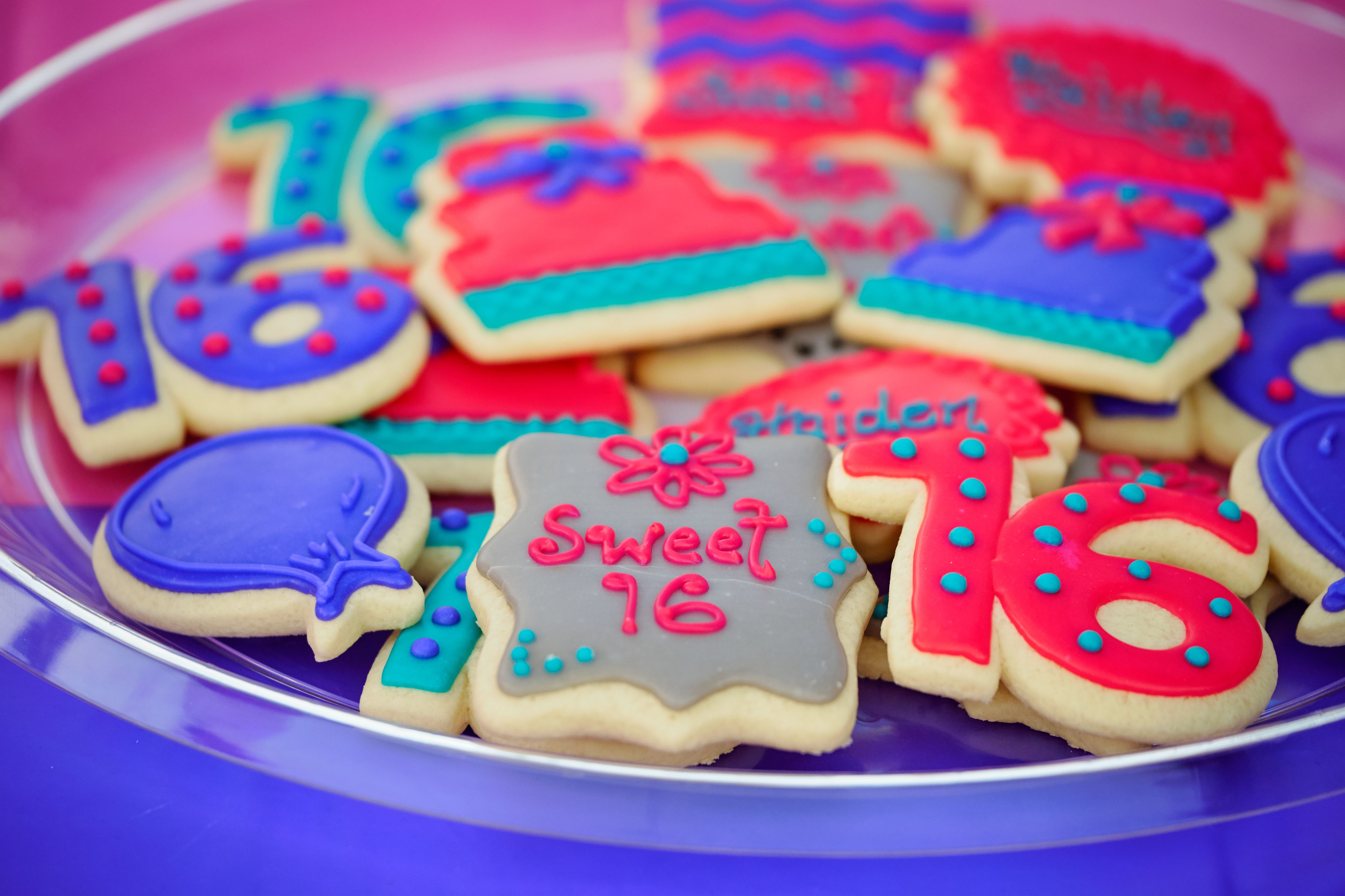birthday party cookies