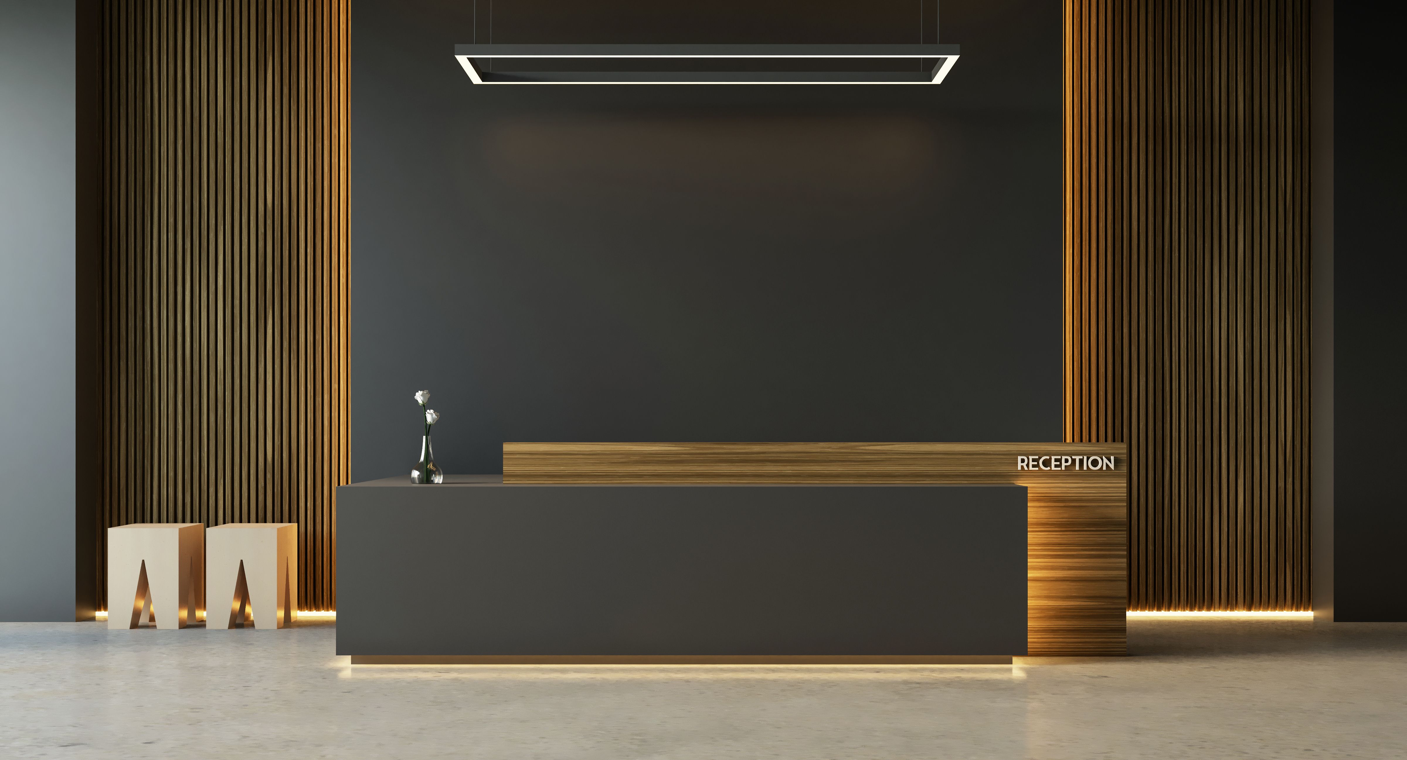 modern hotel lobby