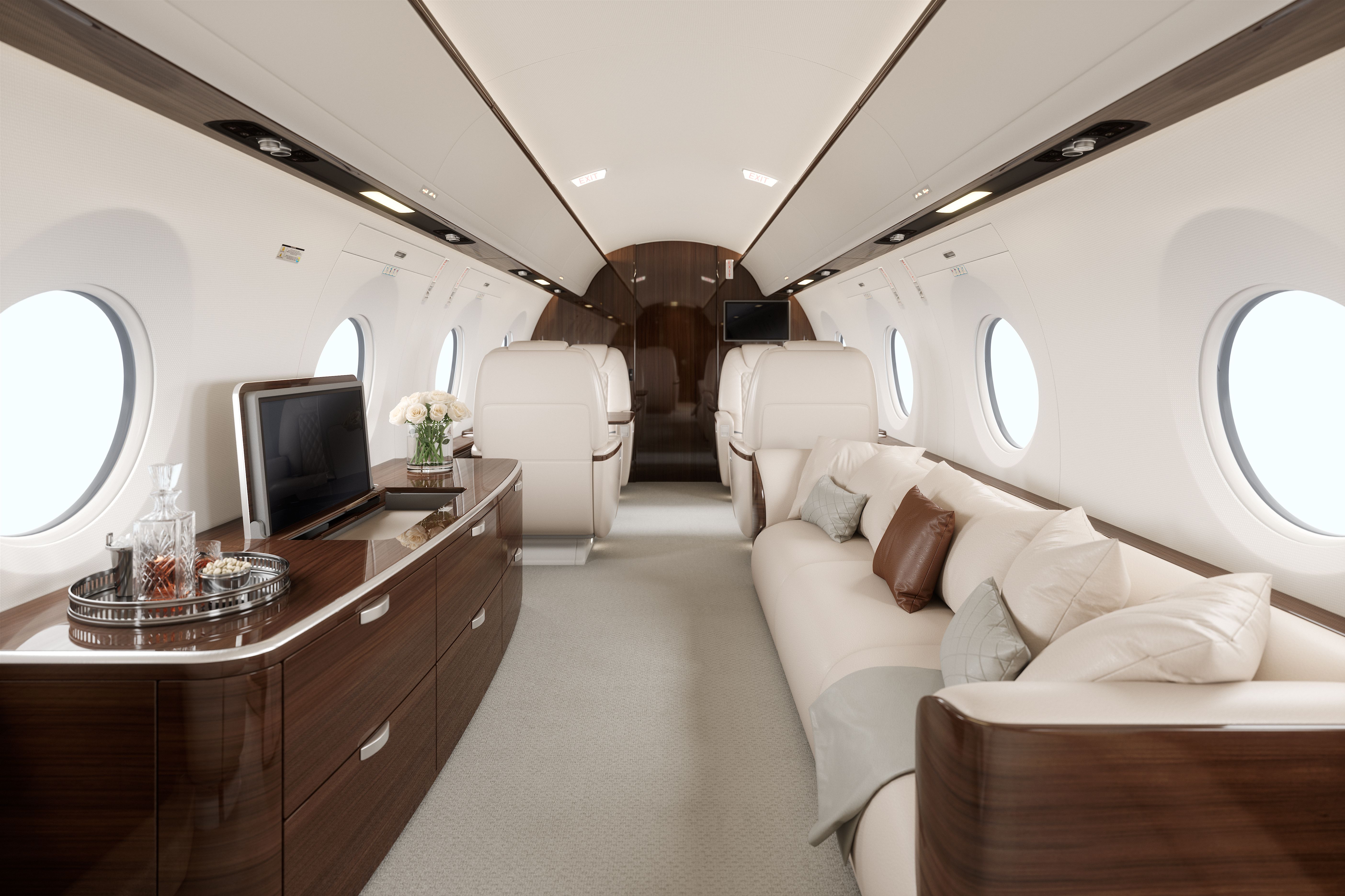 private jet interior