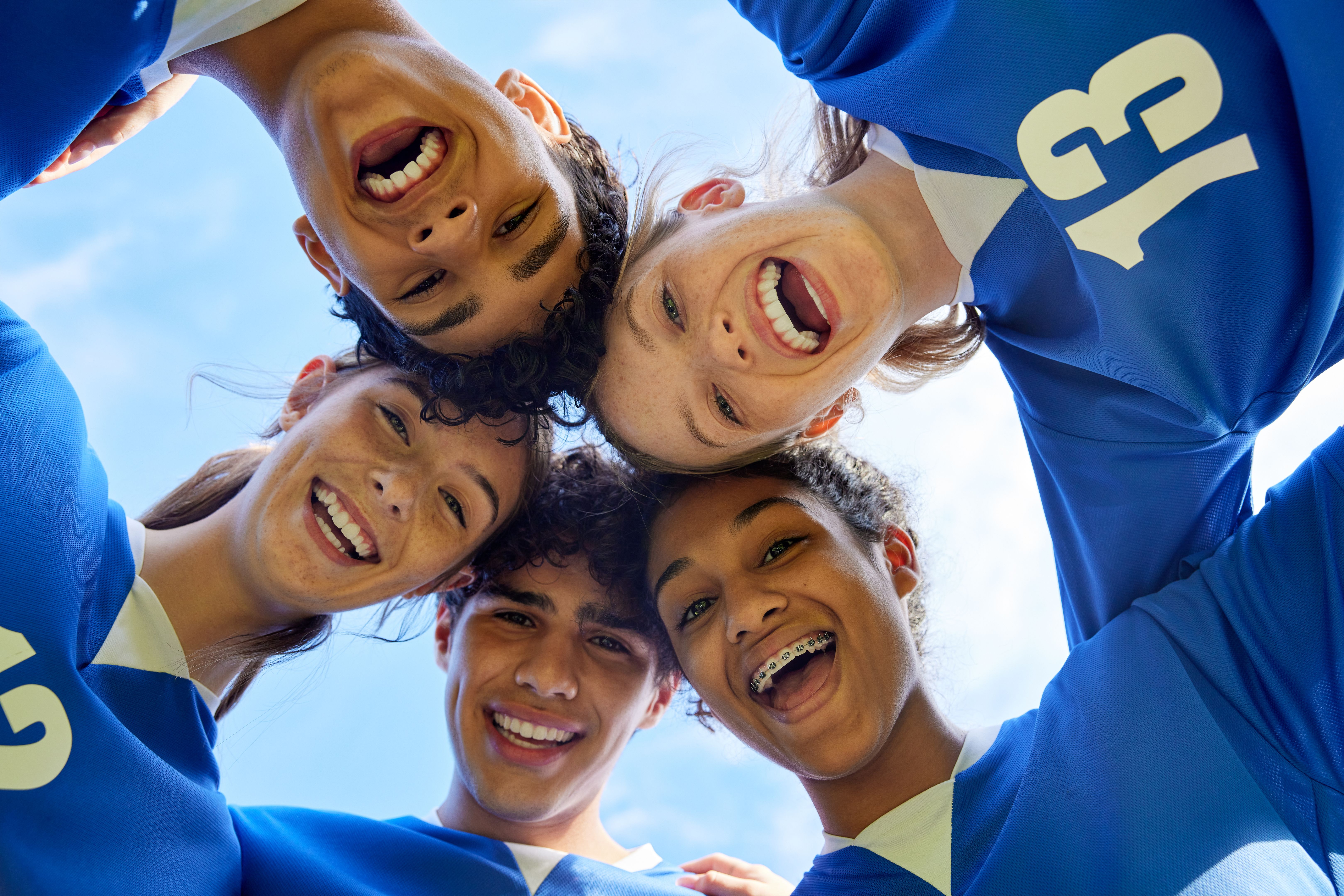 youth soccer teamwork