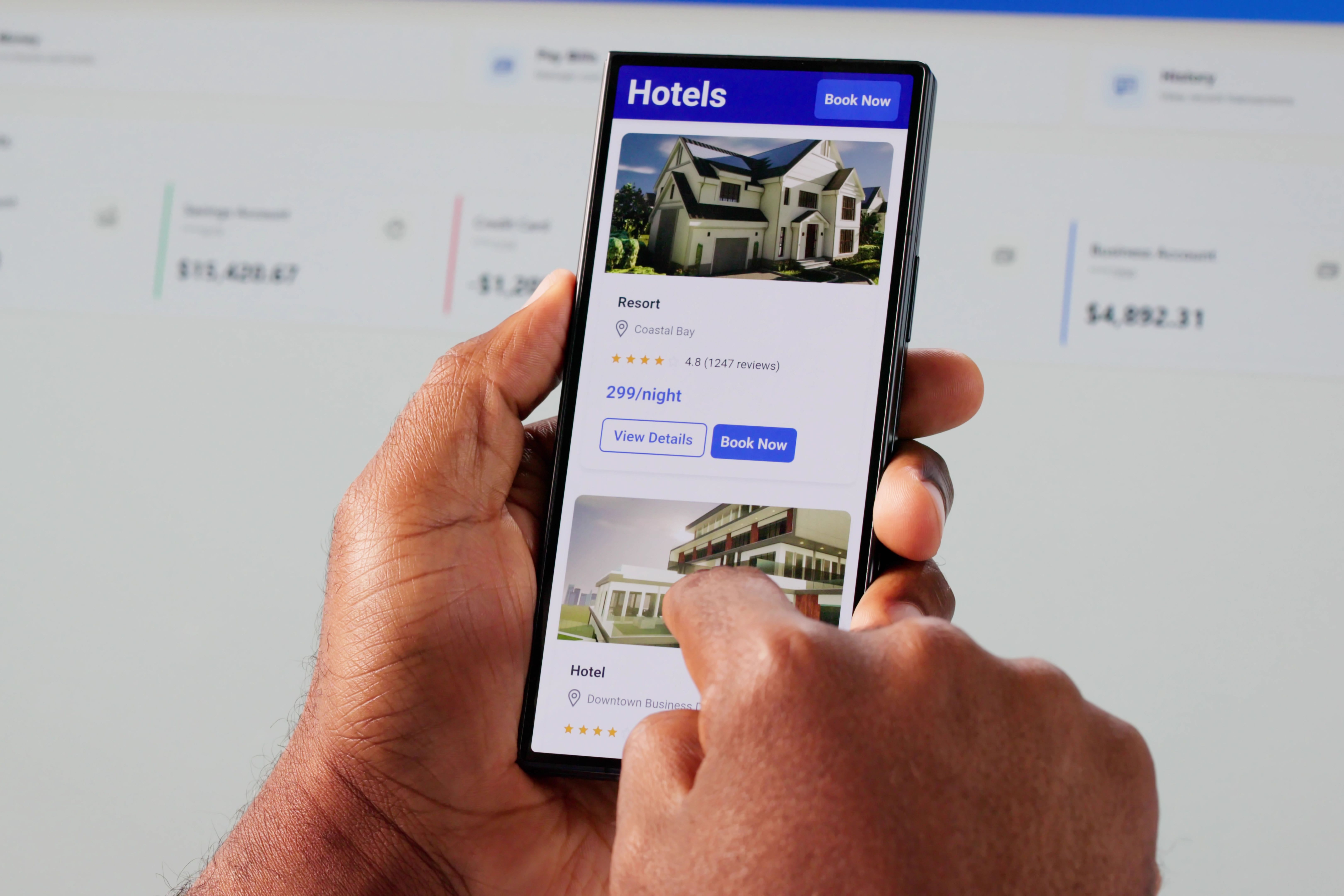 booking platform interface